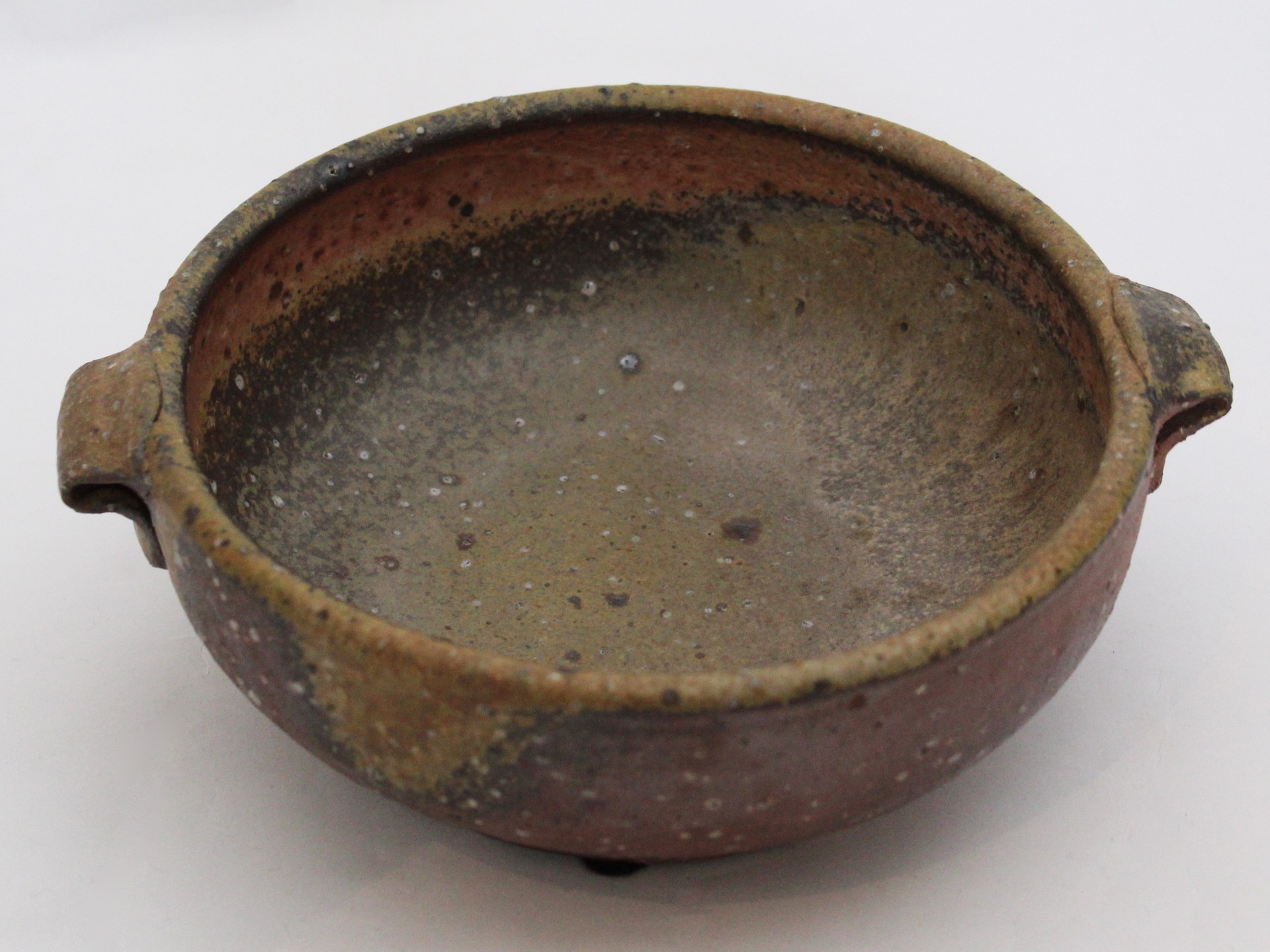 Handled Bowl (Granite Wood Fired) by Mitch Yung