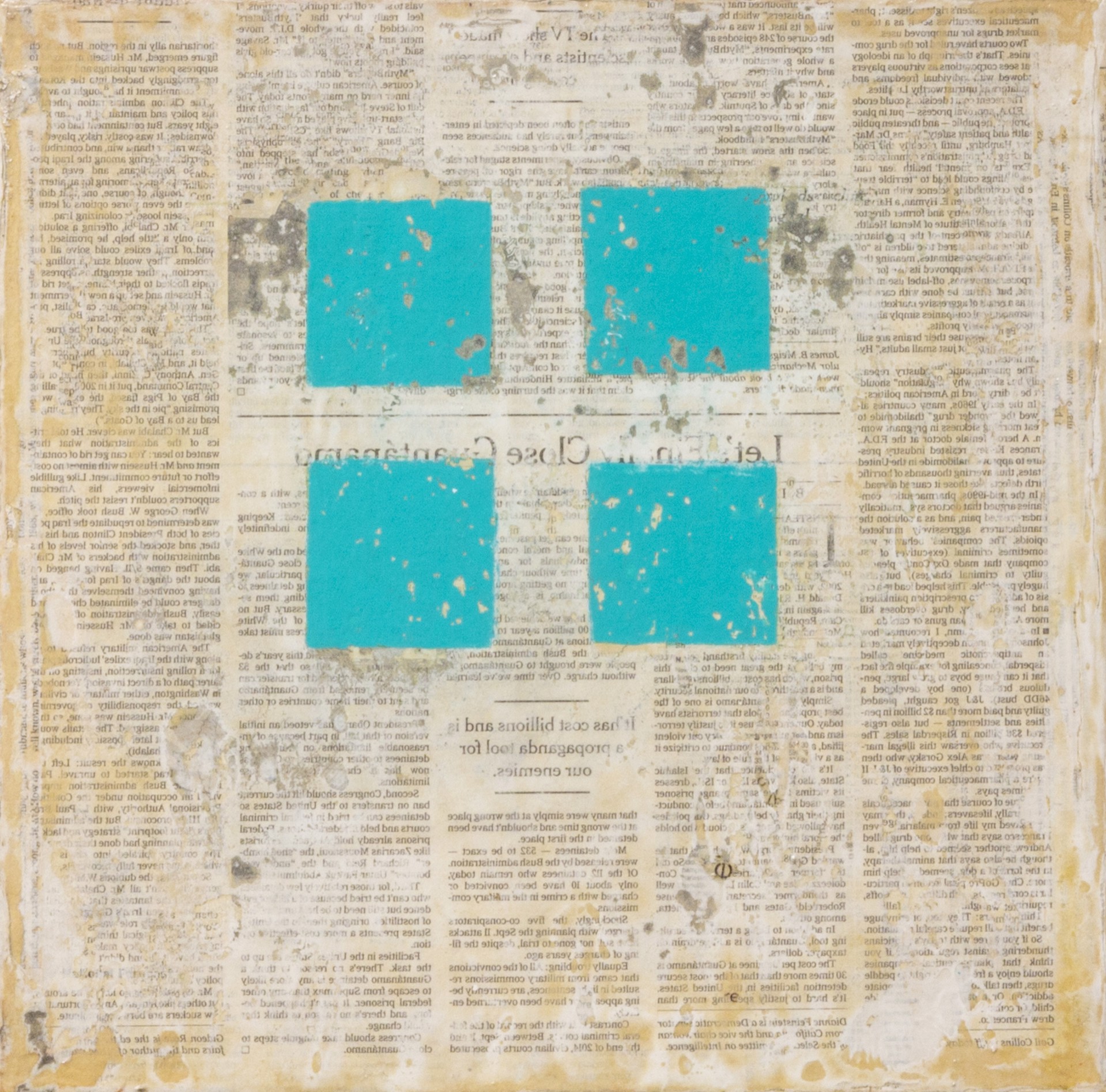 Four Aqua Squares by Charles Christopher Hill