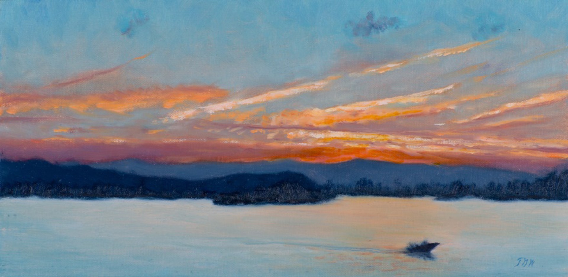 Sunset on the Lake by Teresa Garland Warner