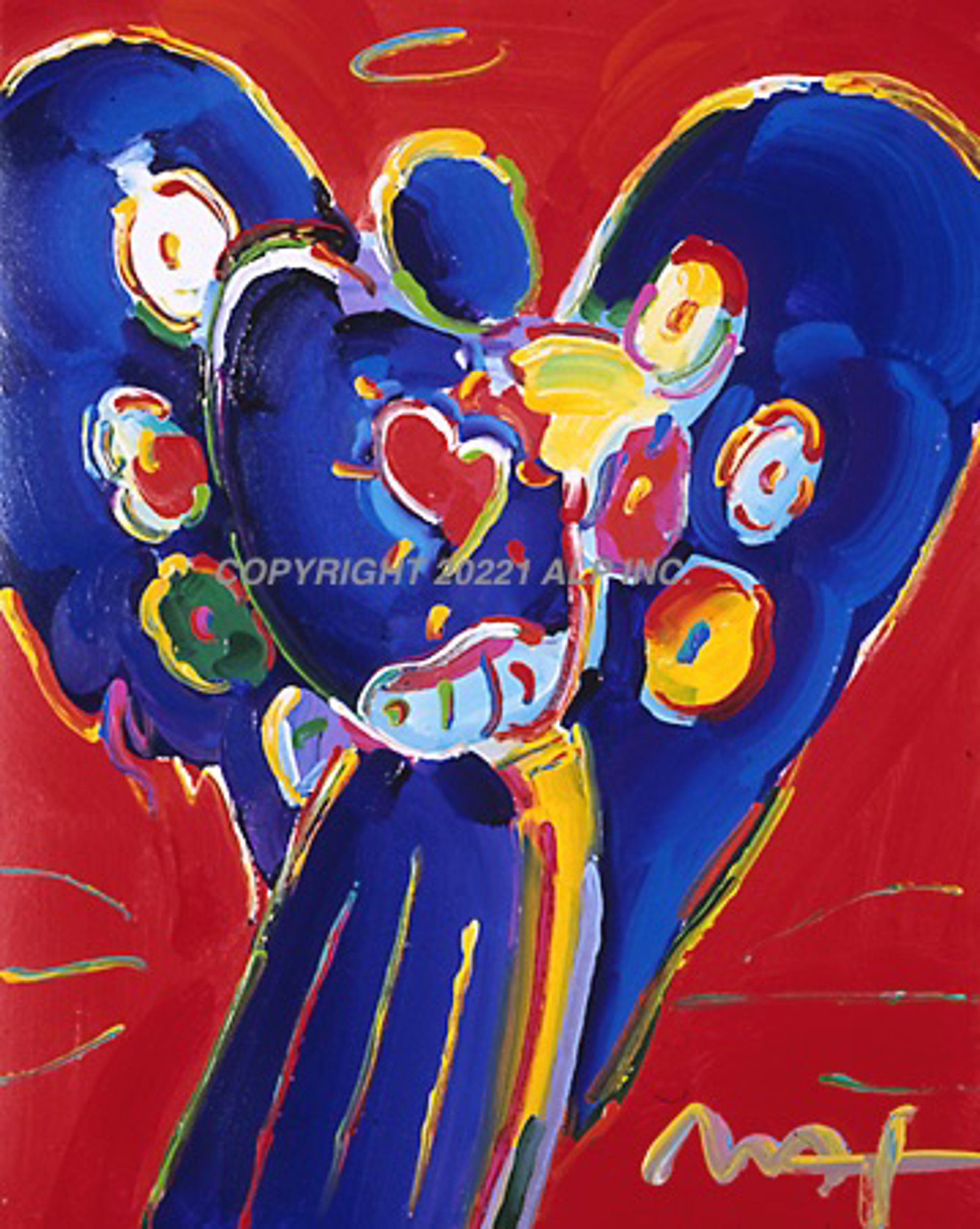 Angel with Heart by Peter Max