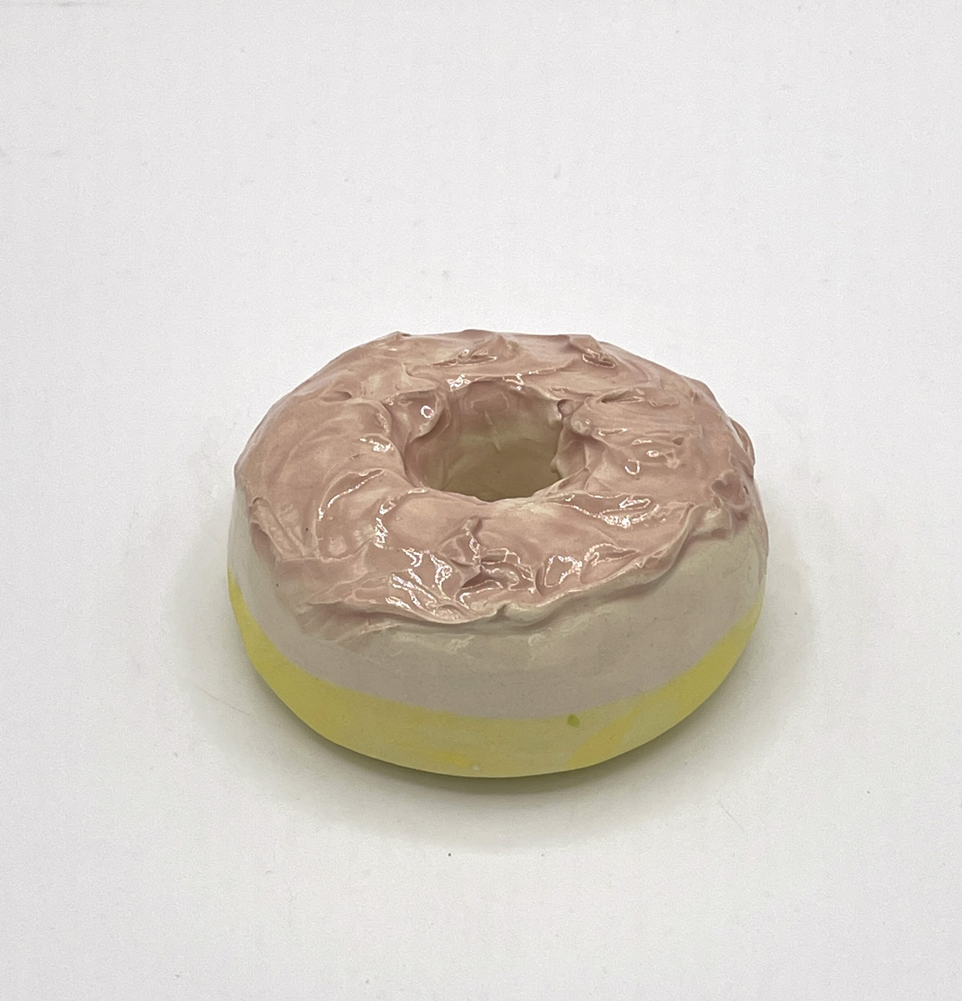 Lemon Donut with Strawberry Glaze by Liv Antonecchia