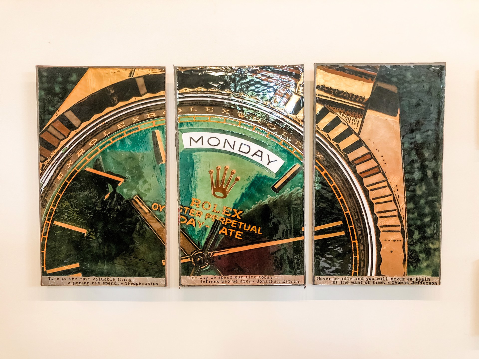 Monday Triptych ~ Limited Edition by Houston Llew Limited