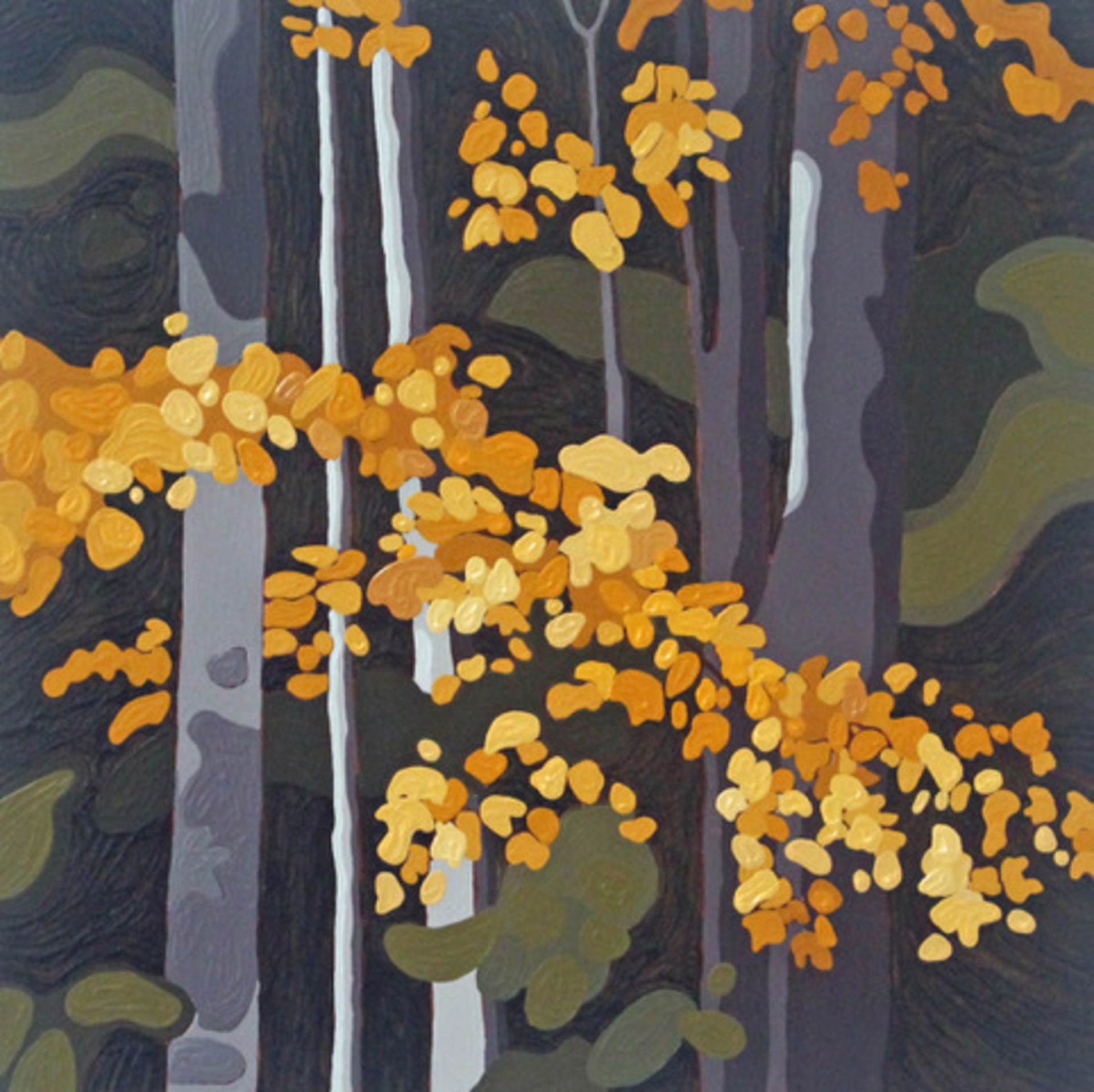 Yellow Leaves by Leanne Baird