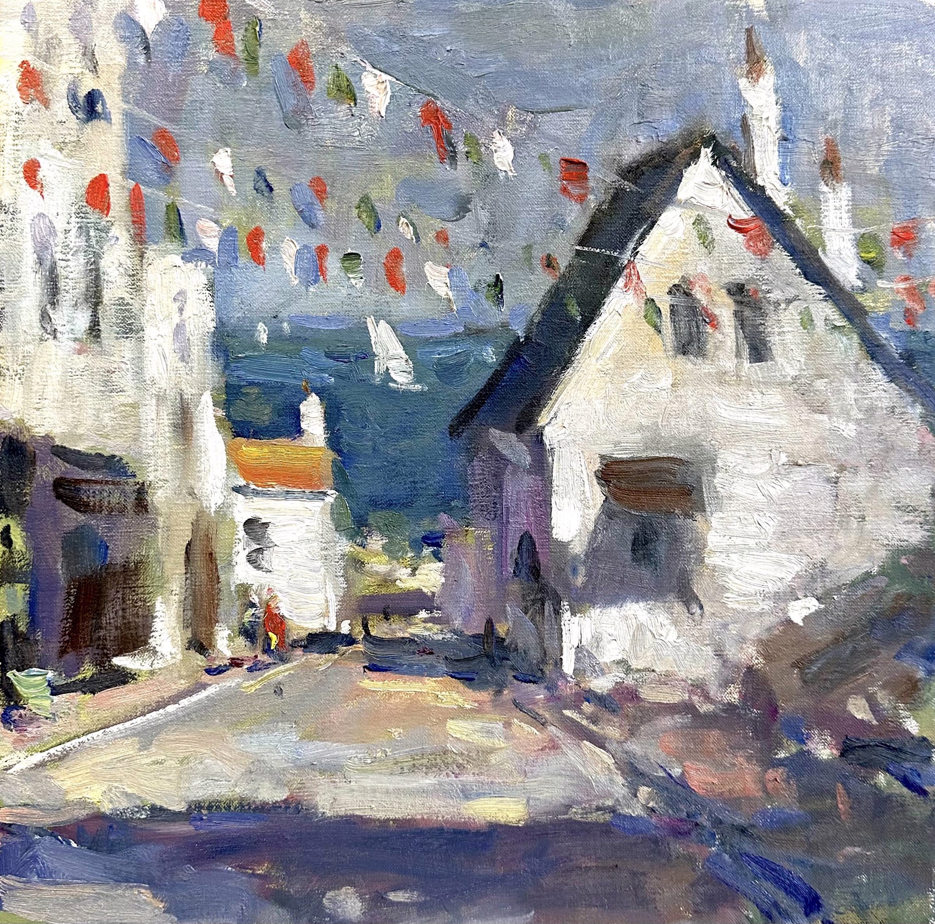 Harbor Flags by Richard Oversmith