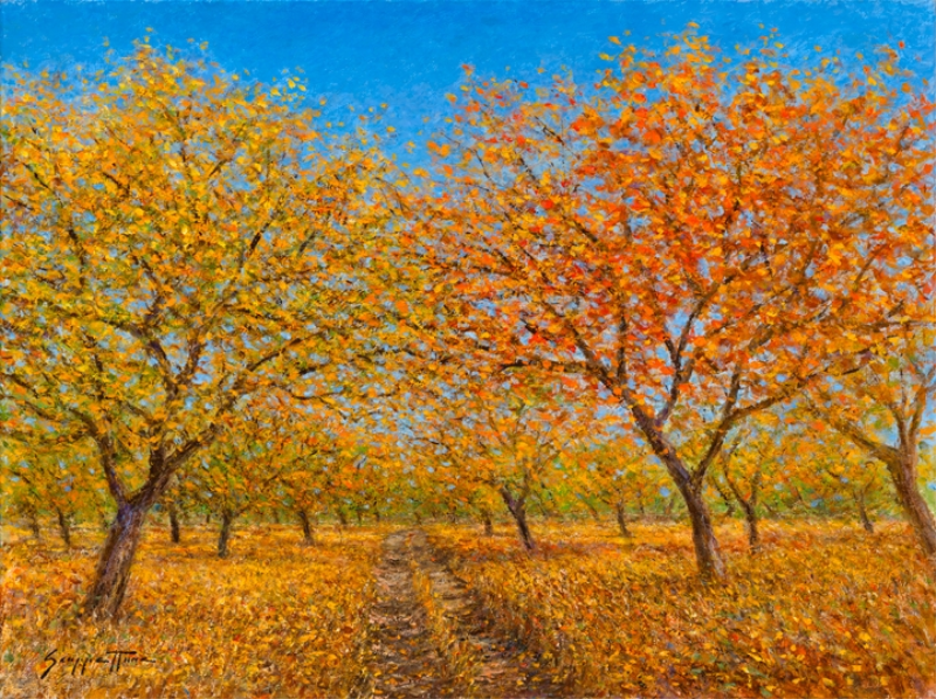 Autumn in the Orchard (AP) by James Scoppettone