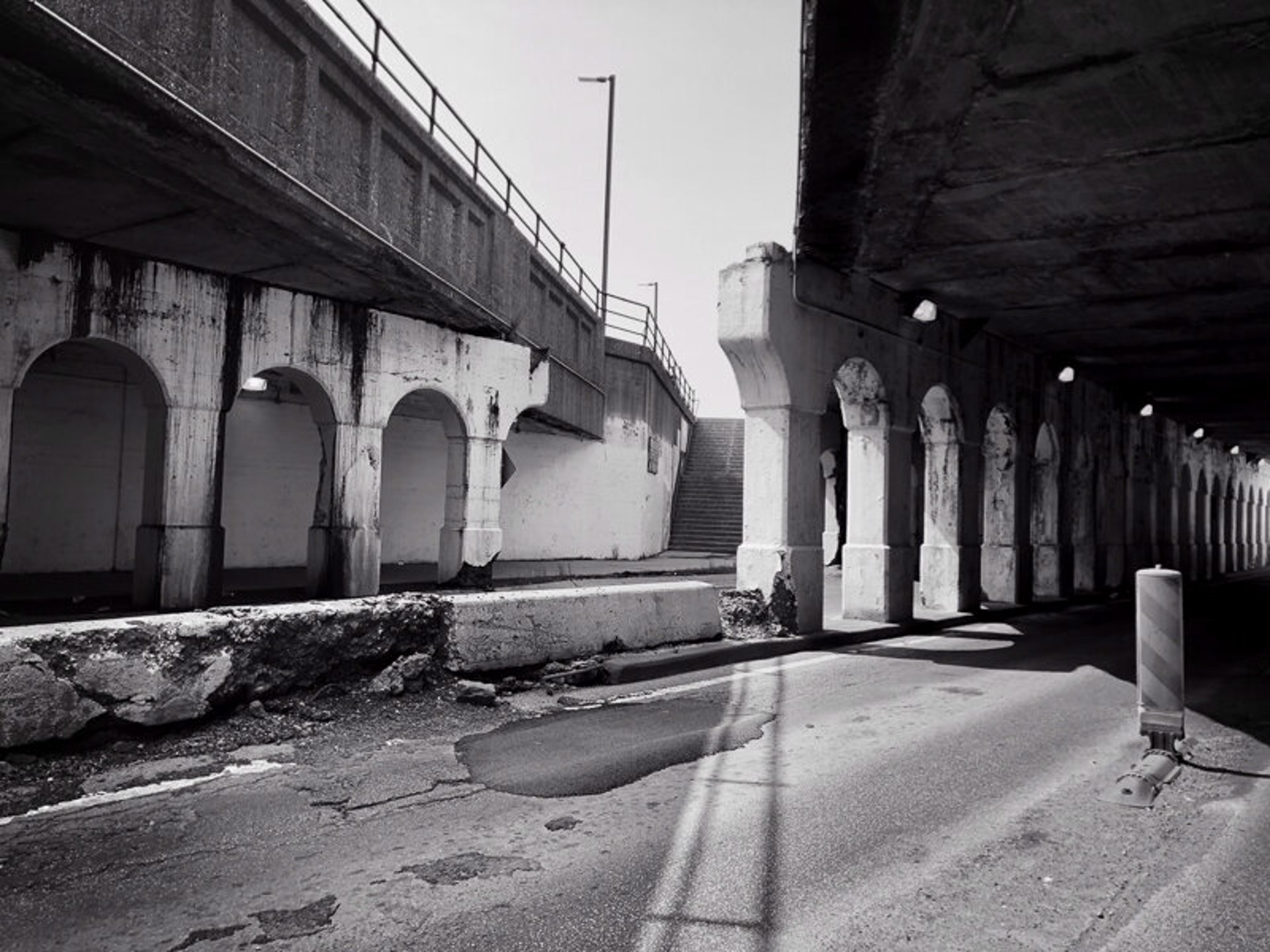 Under the Kennedy Expressway, Chicago IL by Mike Rebholz