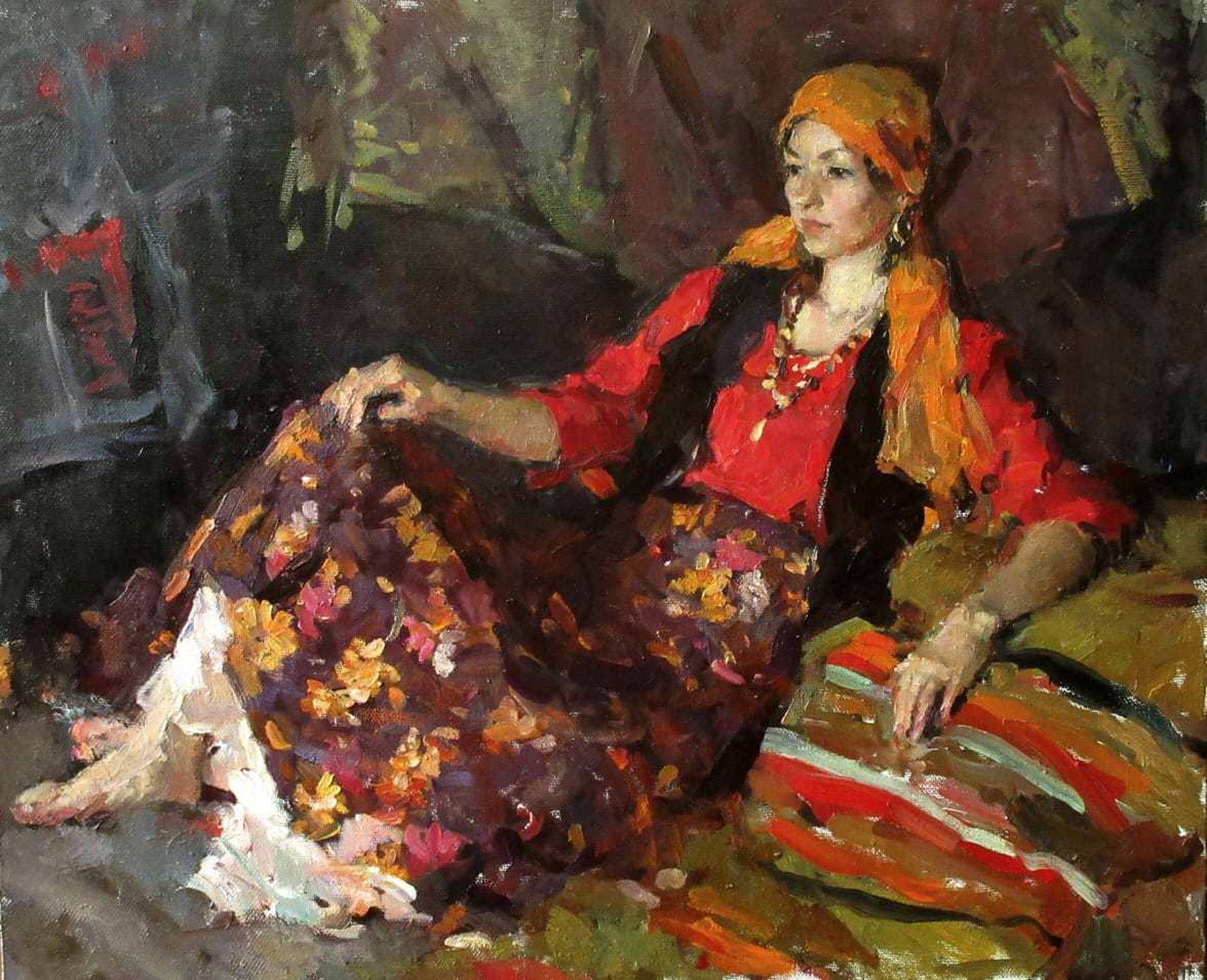 Portrait of a Gypsy by Olga Volkova