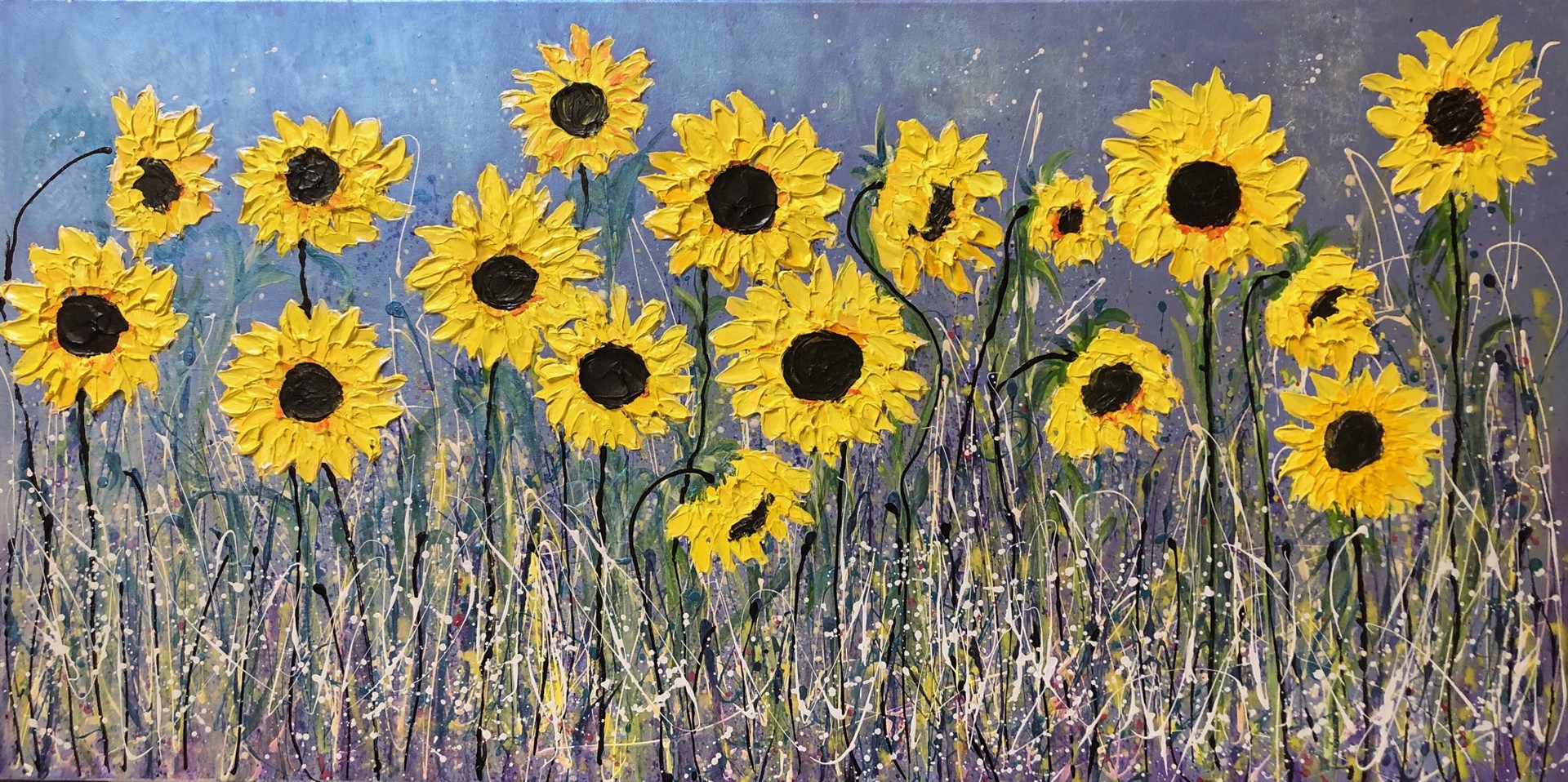 Sunflower Delight Floral by Gloria Lee