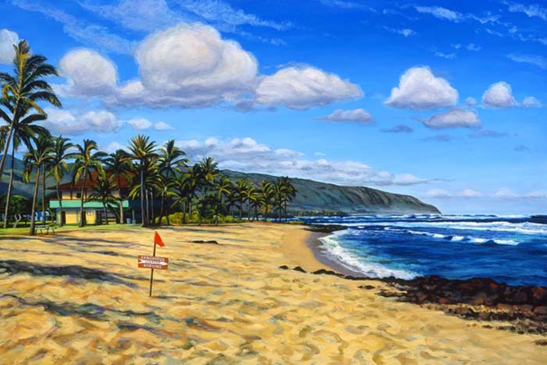 Aliʻi Beach Winter Day by Lynne Boyer
