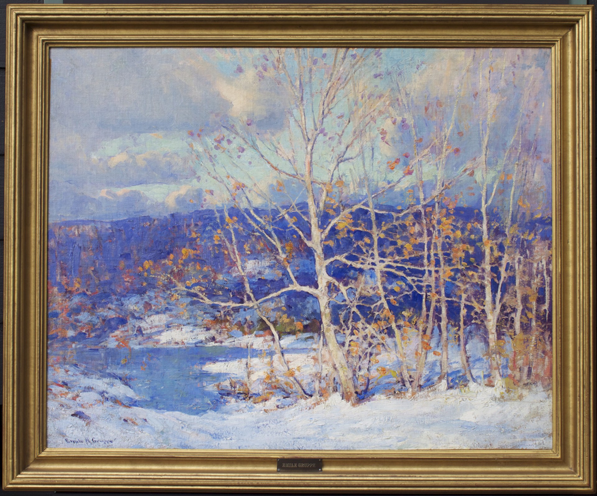 First Snow by Emile Albert Gruppe
