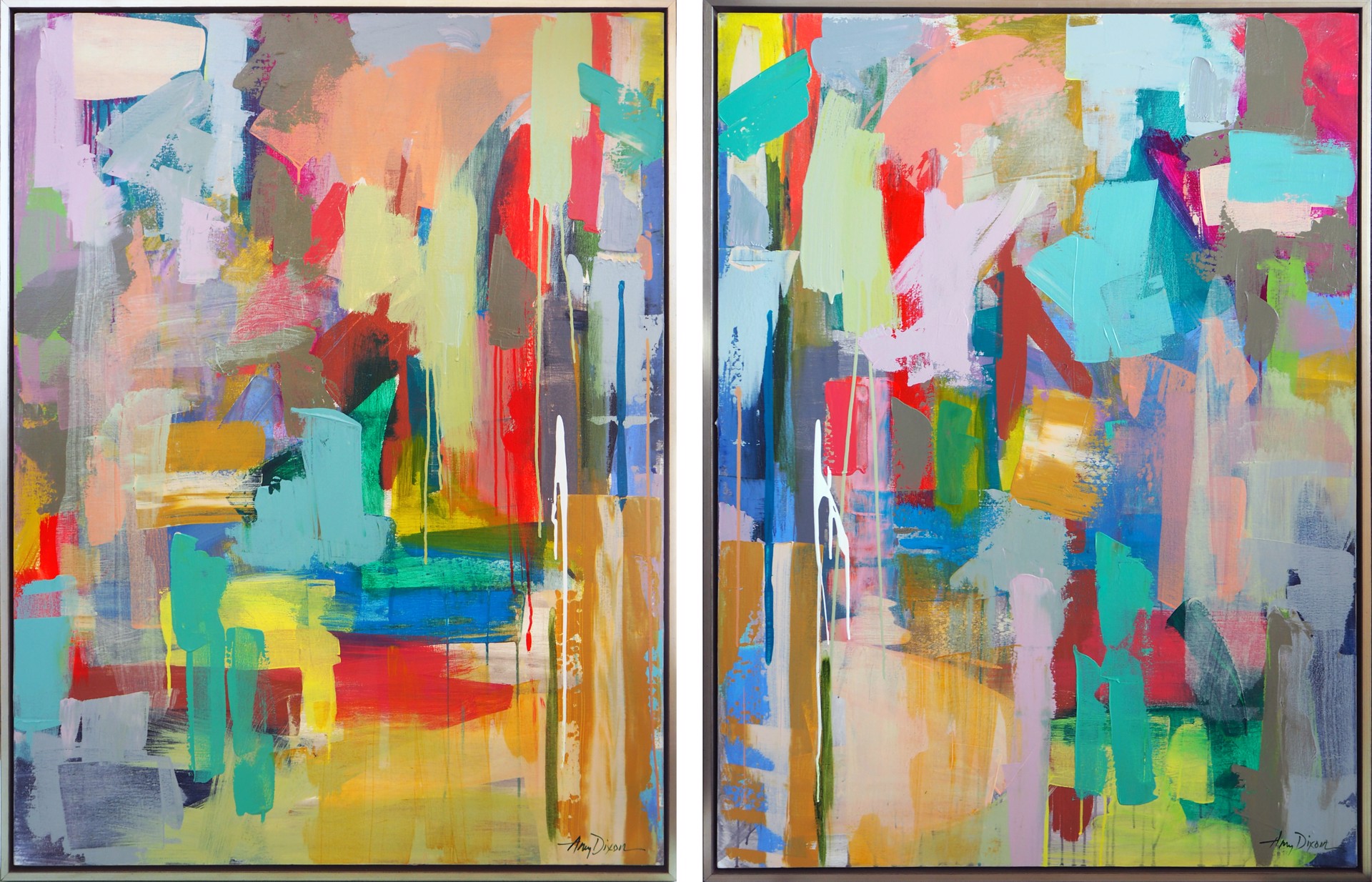 Sassy Summer (Diptych) by Amy Dixon
