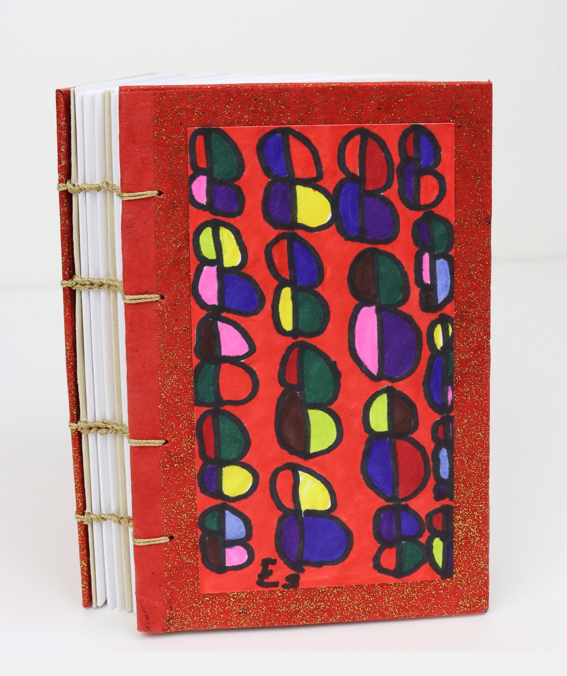 "Peace Trees 1" Handmade Art Journal by Eileen Schofield