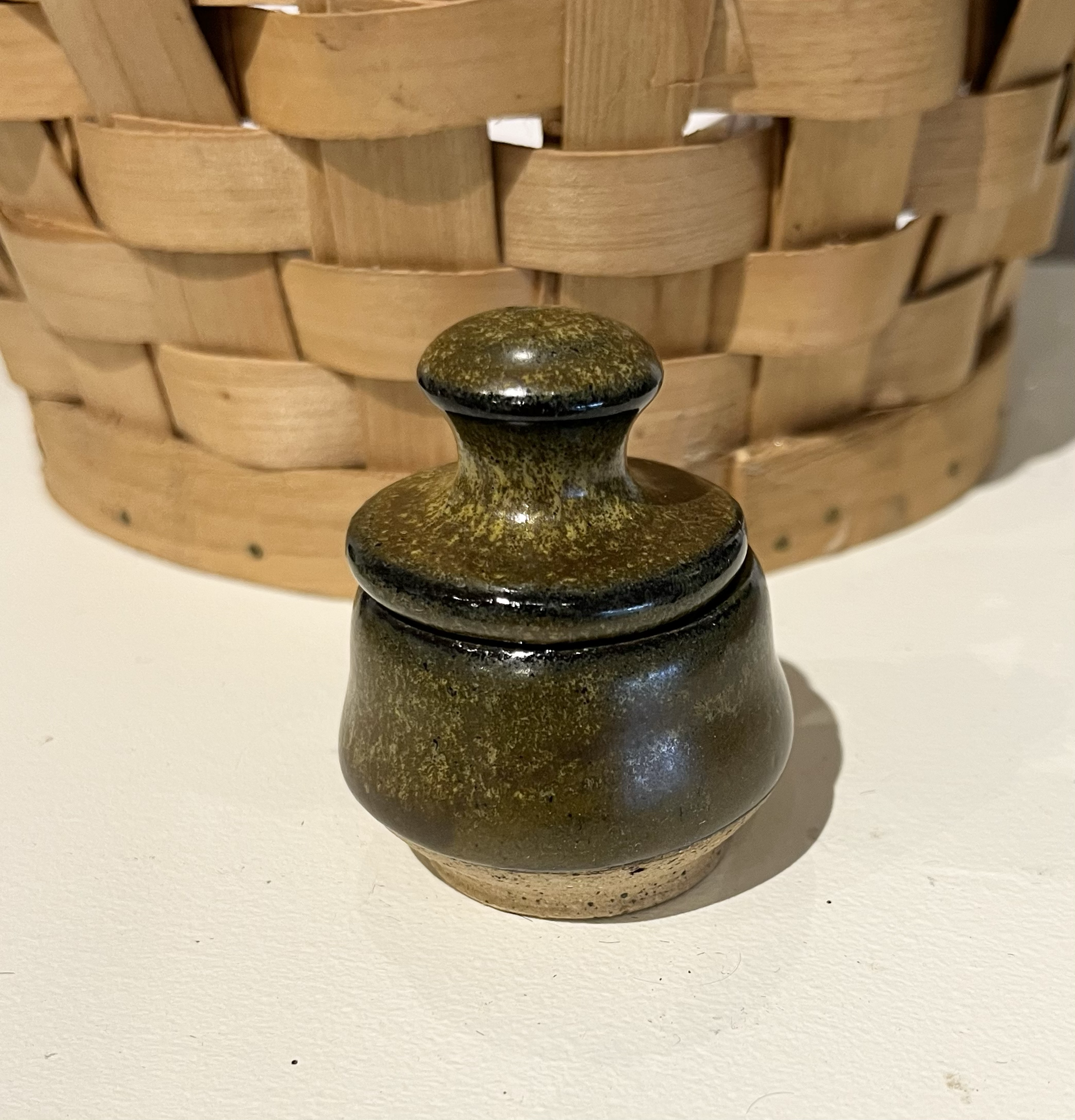 Tiny Ceramic Lidded Jar 2 by Shama Kipfer-Tessler