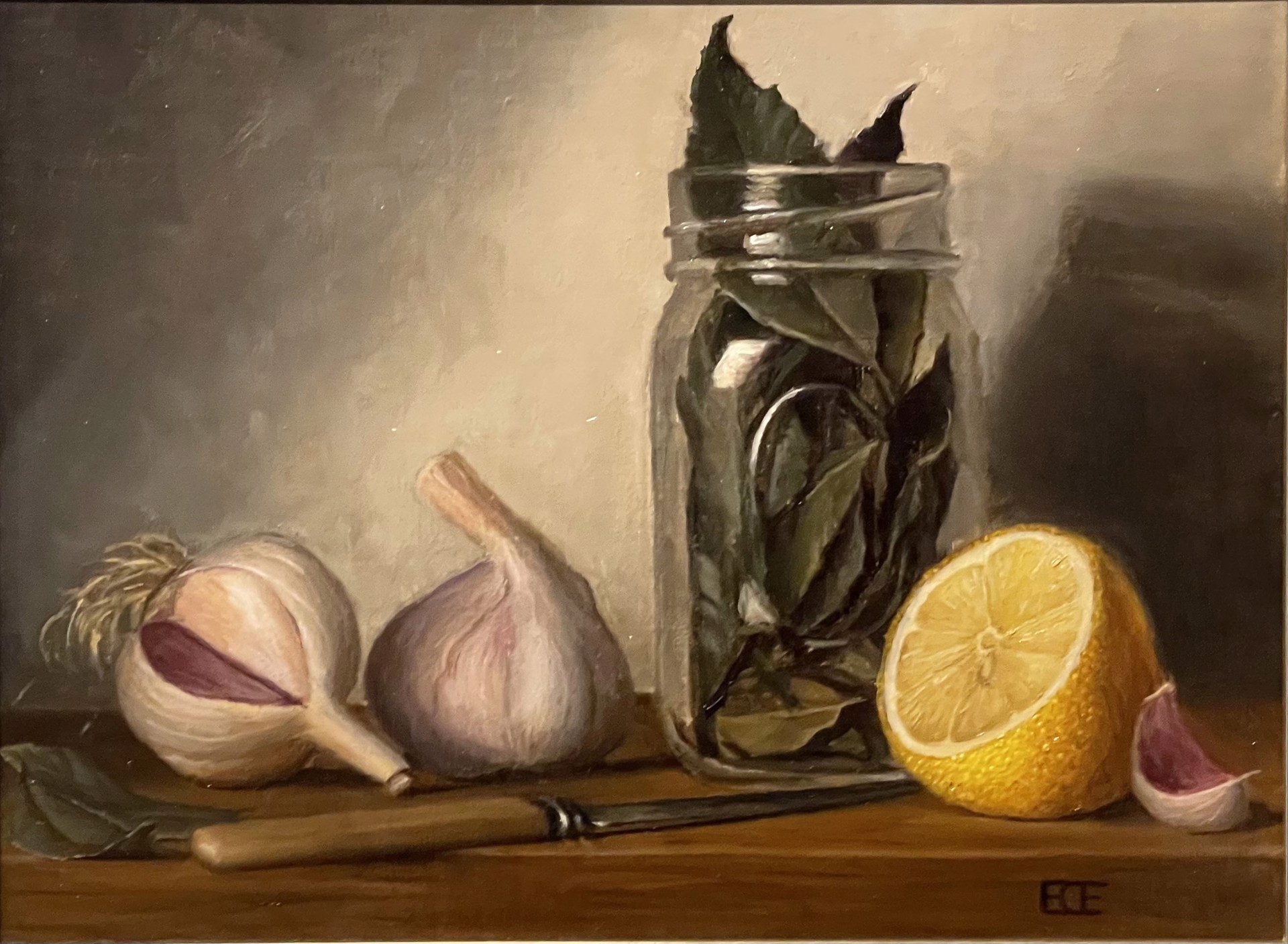 Garlic, Bay Leaf & Lemon by Barbara Efchak