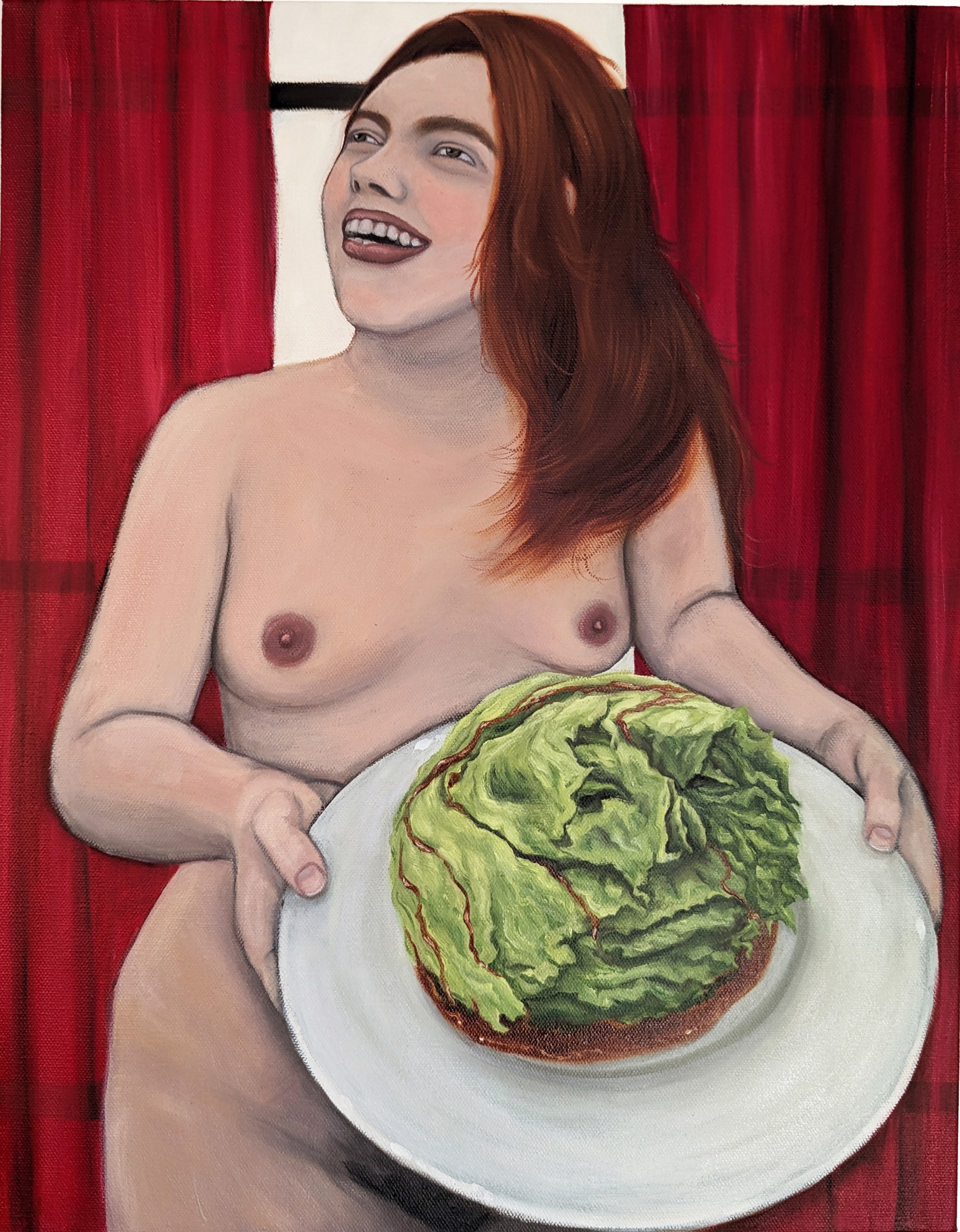 Head on Platter by Annie Brito Hodgin