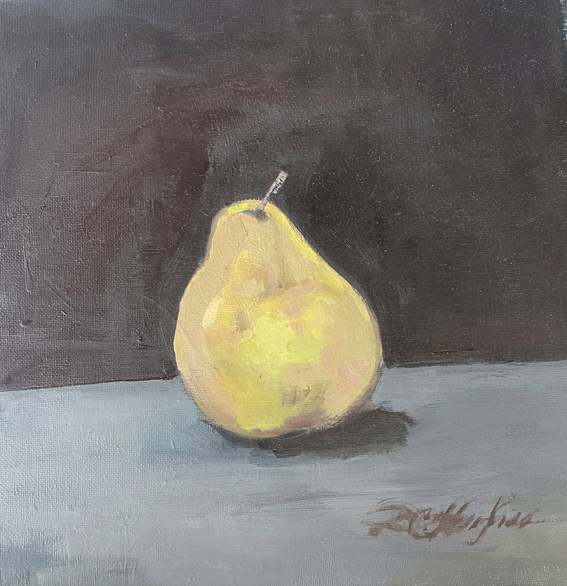 Golden Pear #1 by Donna Hughes