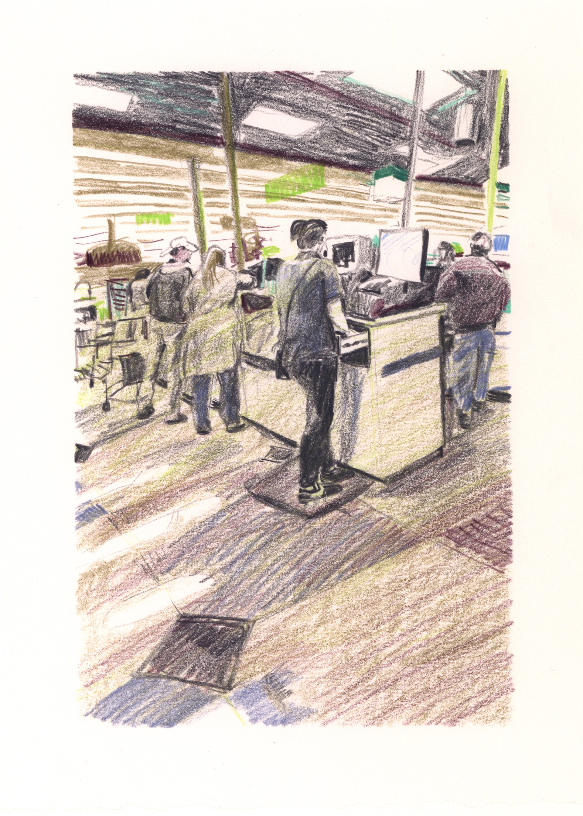 Marketplace/Cashier #5 by Eilis Crean