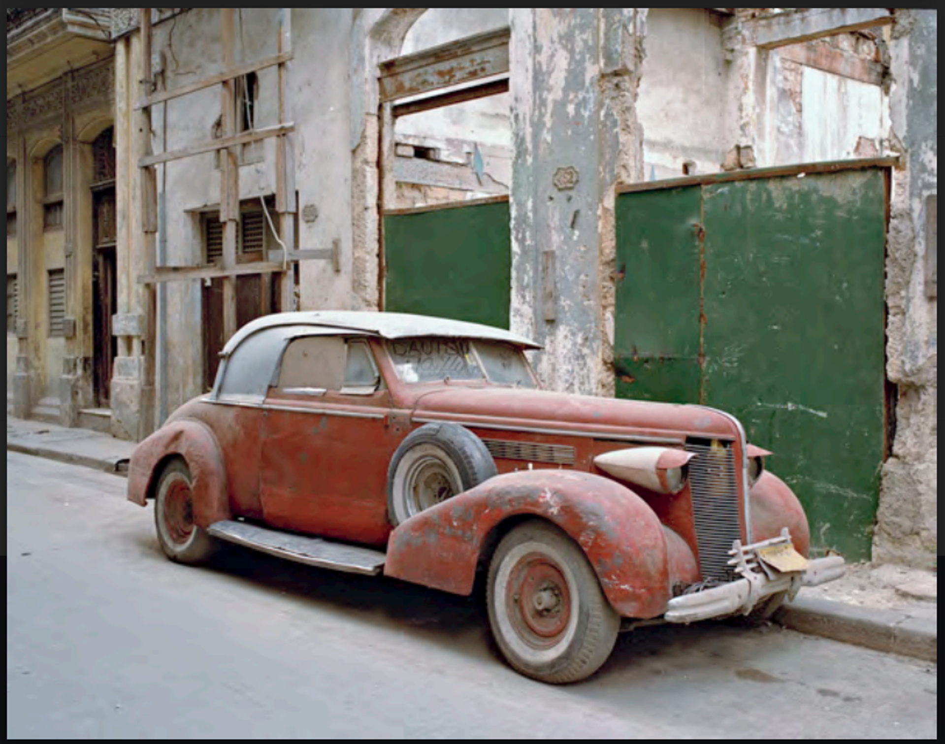 Vintage Red Car, Havana by Robert Polidori