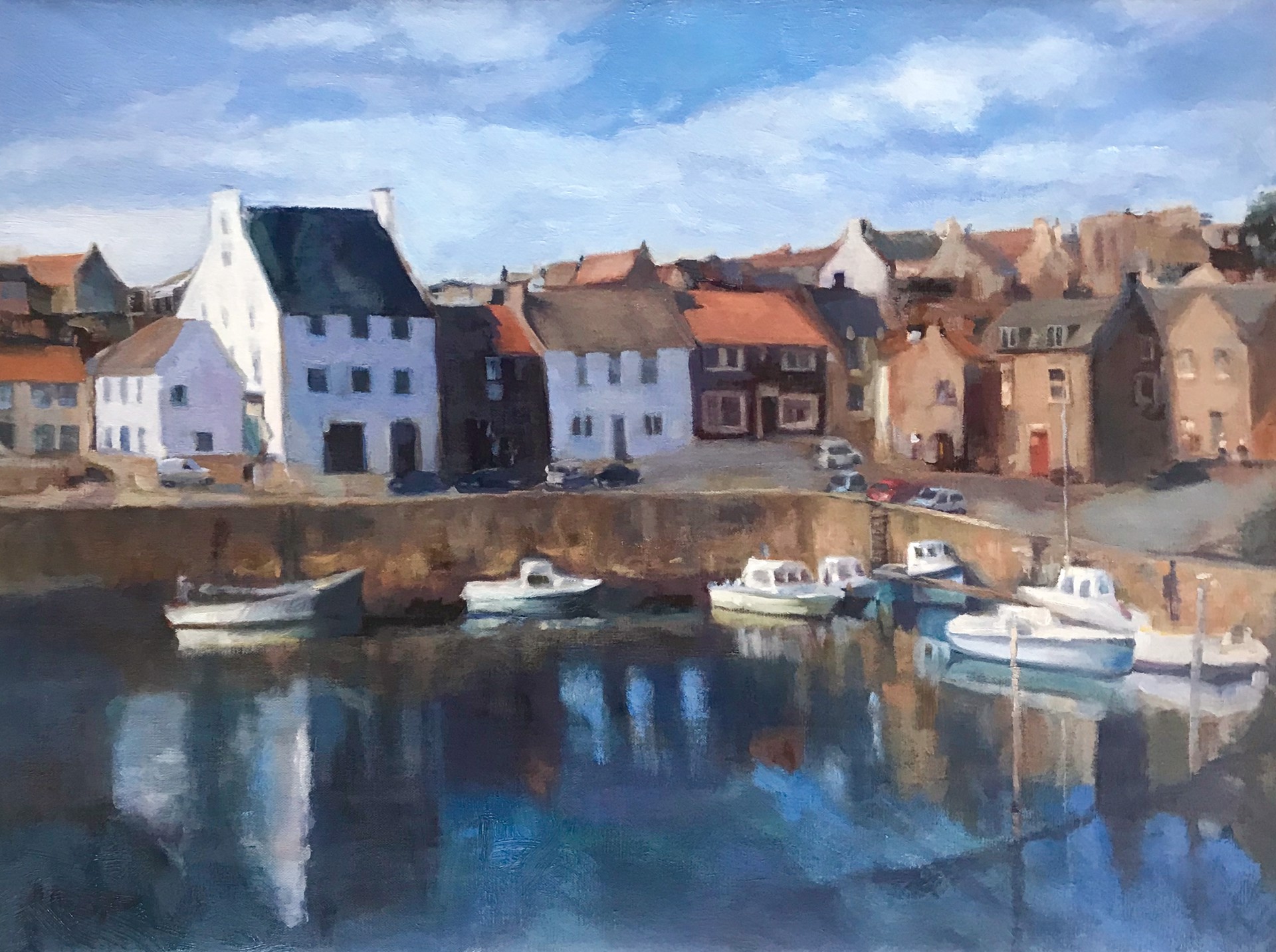 "The East Neuk of Fife" Original oil painting by Mary Ann Cope