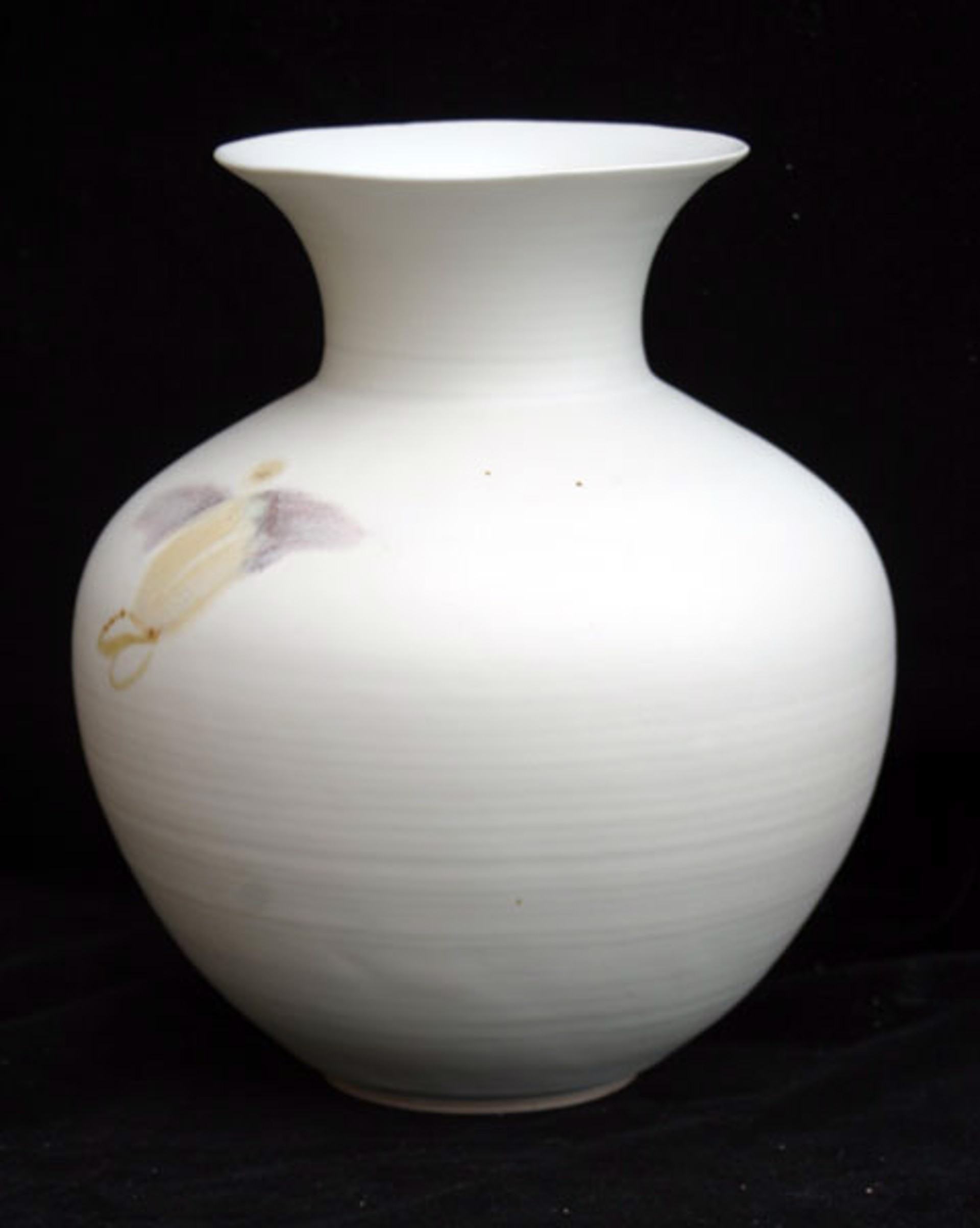 Vase - White Bulbous vase by Kayo O'Young