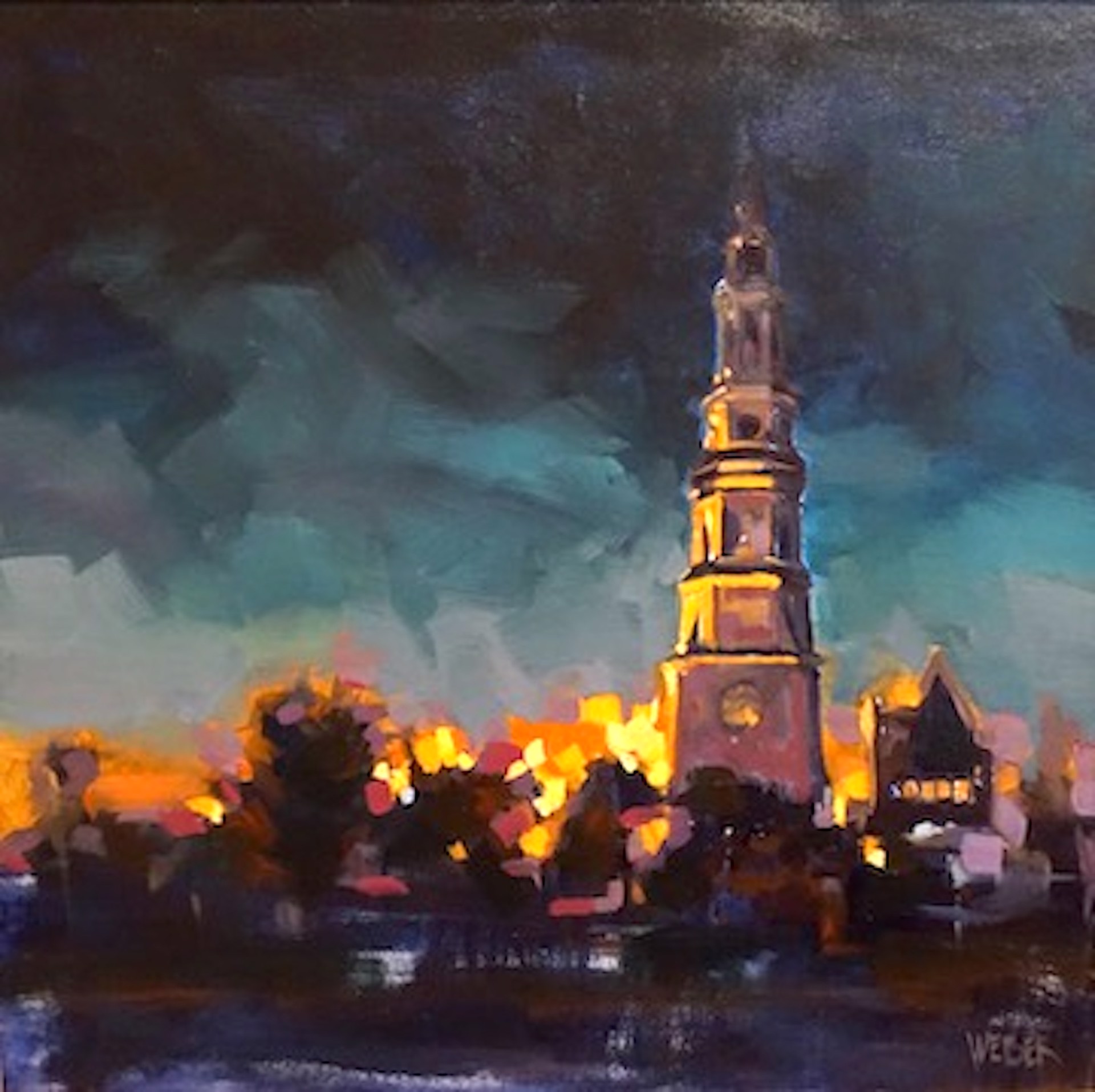 August Night, St. Philip's by Donald Weber
