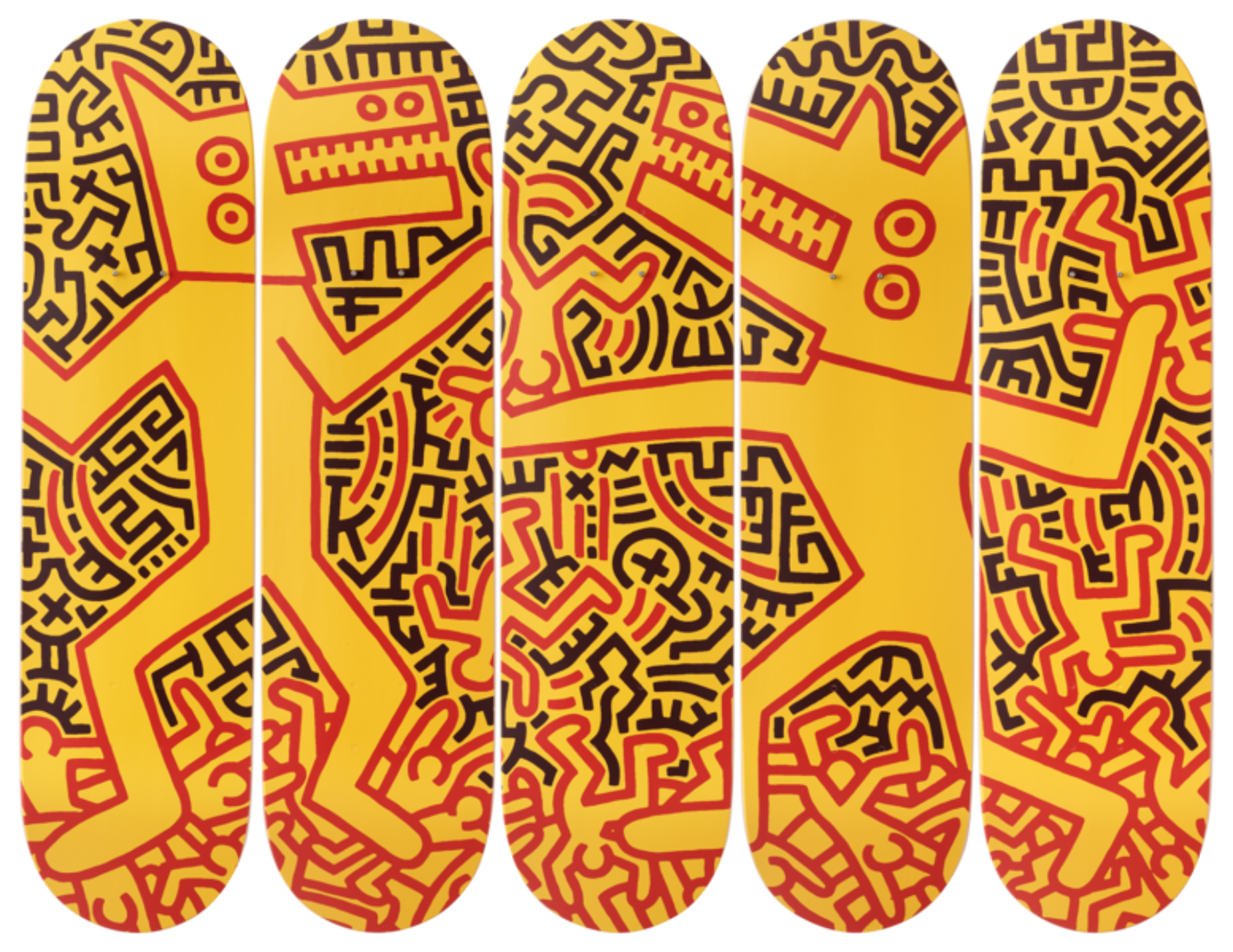 Keith Haring- Monsters Skate Deck by Keith Haring