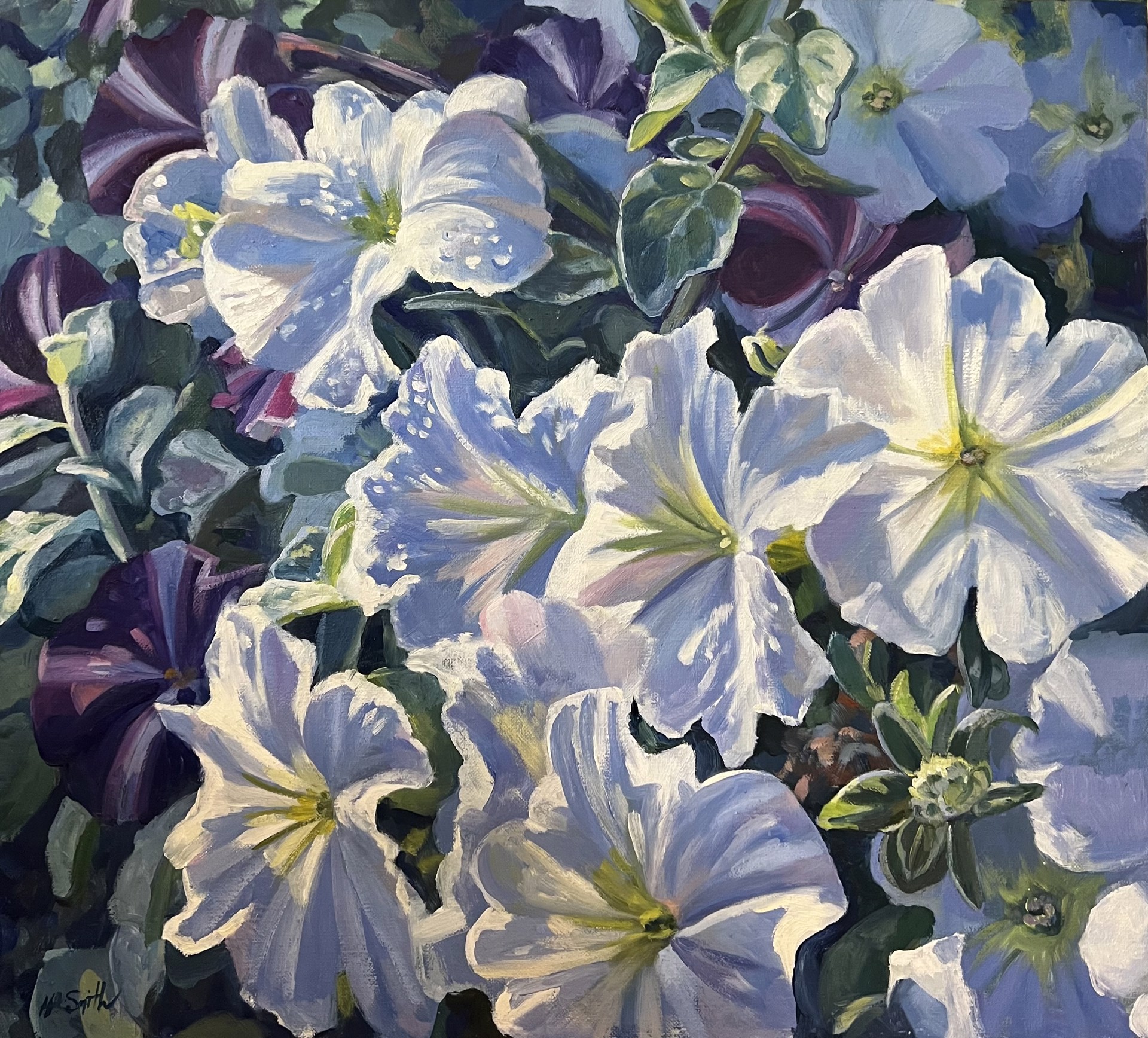 Cascading Petunias by Holly L. Smith