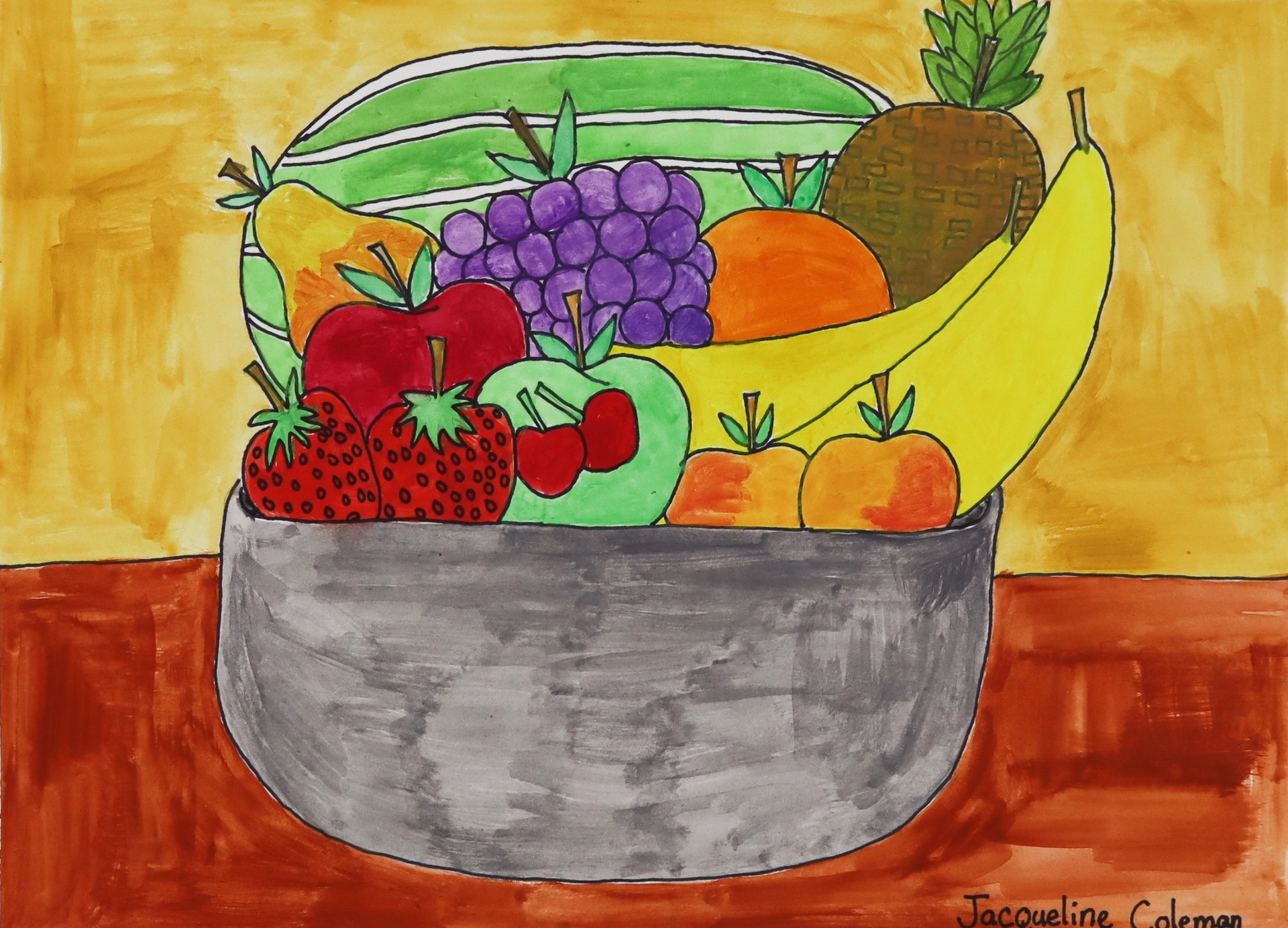Fruit Bowl by Jacqueline Coleman
