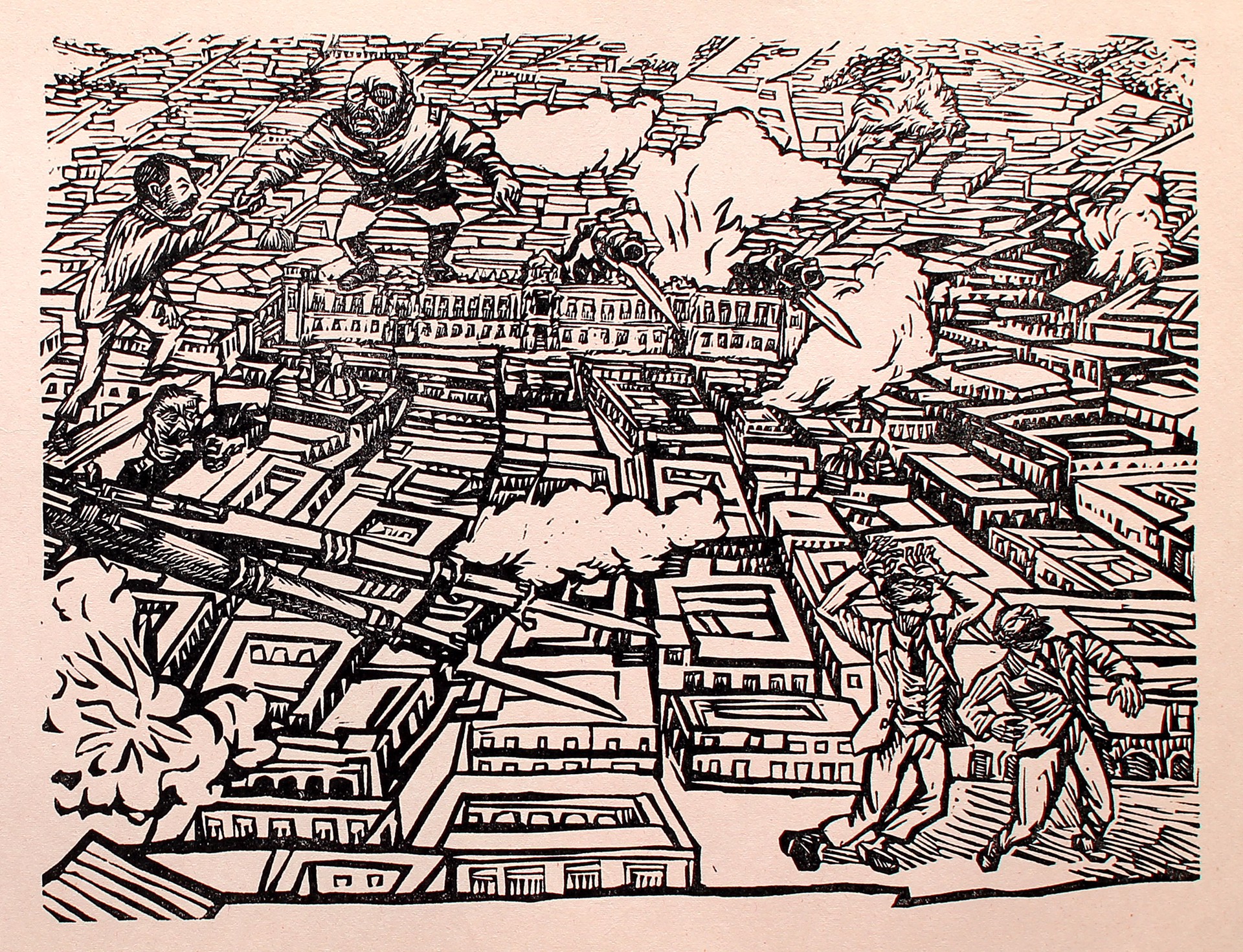 La Decena Trágica. 9/18 de Febrero de 1913. by Alfredo Zalce