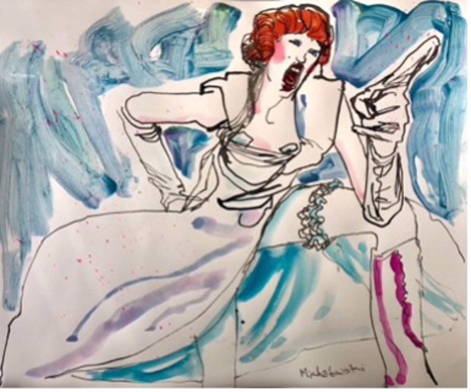 Live Drawing from Drawing Cabaret Couture (01) by Ted Michalowski