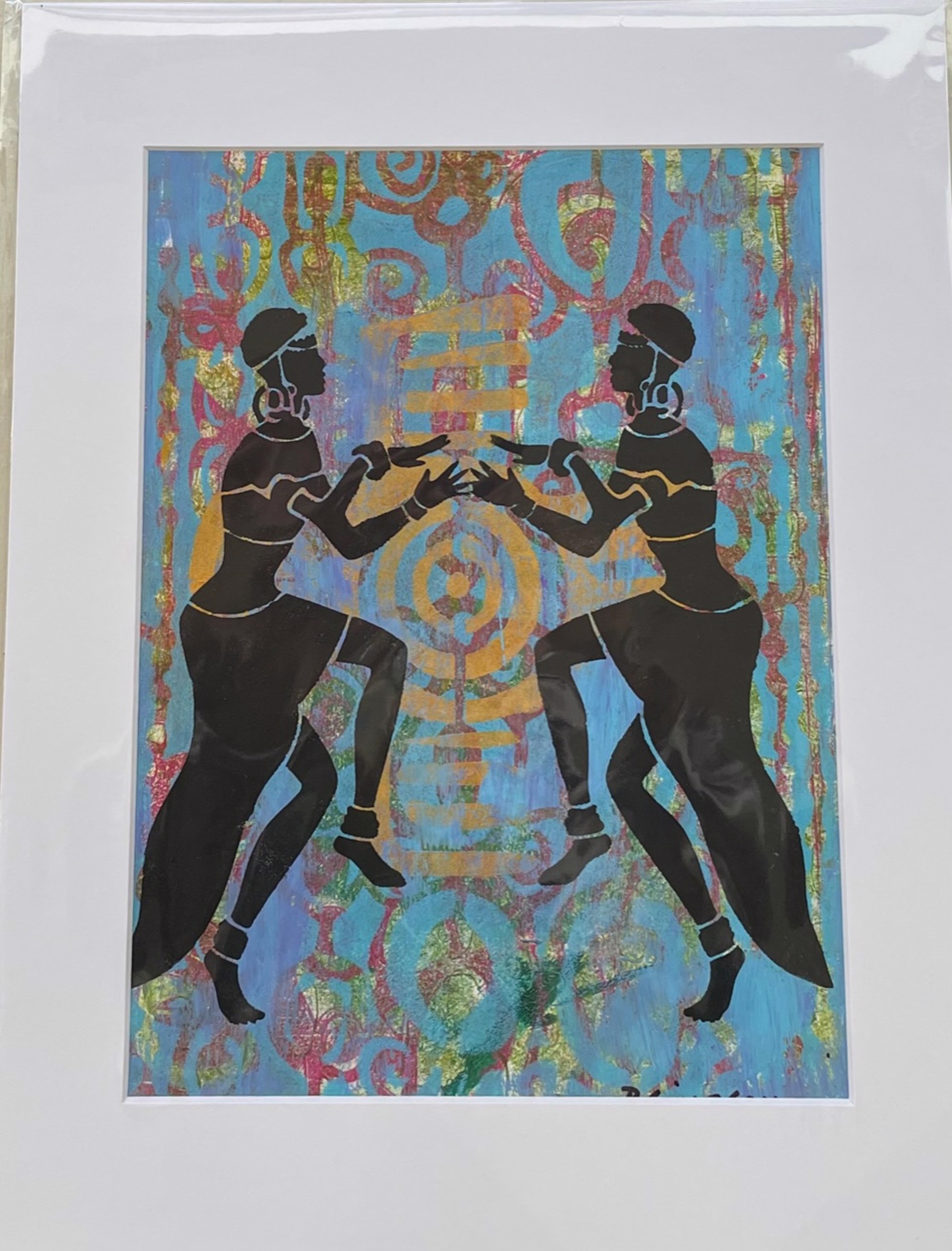 Two Mirrored Figures by Patricia Simpson