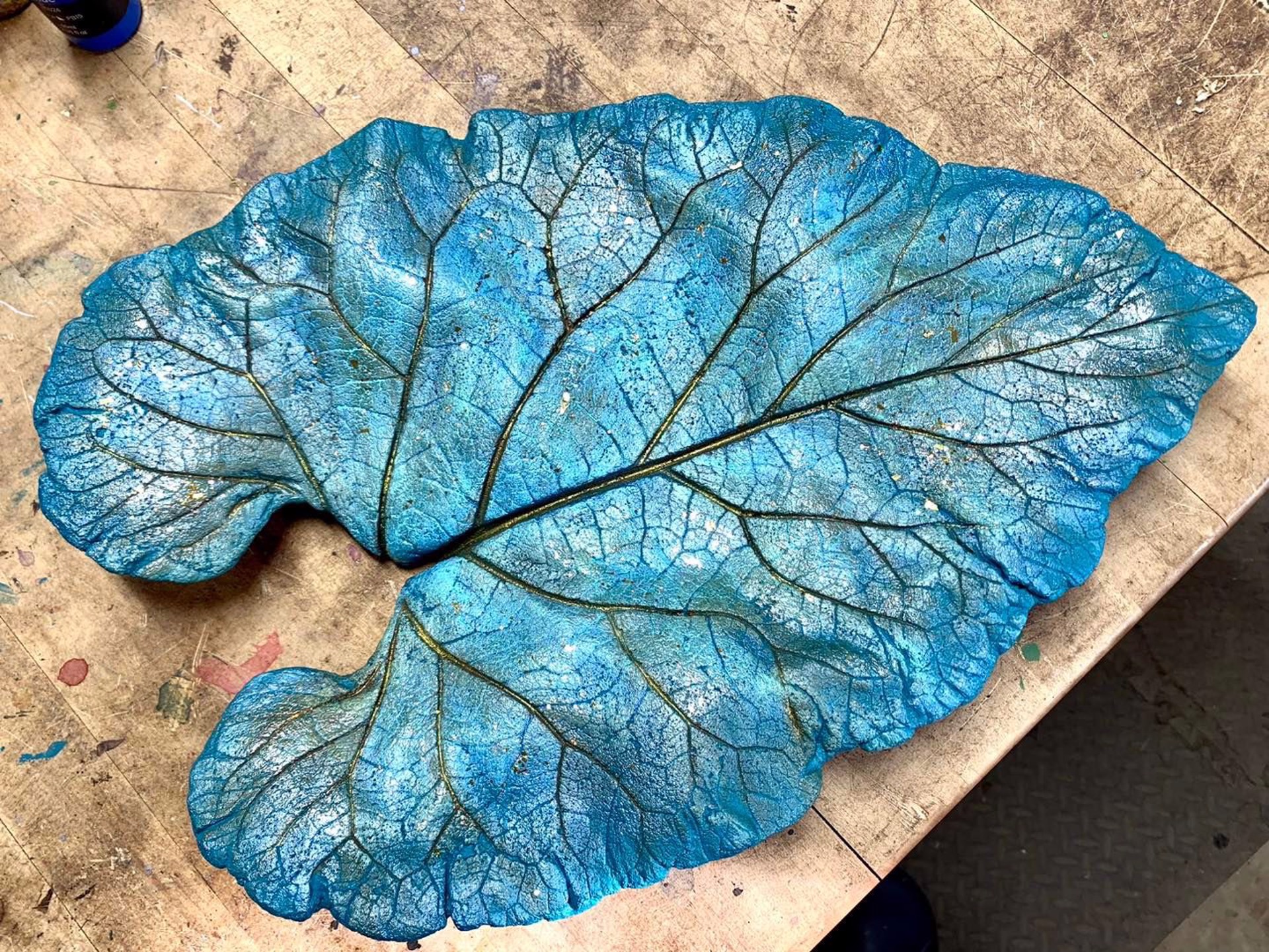Blue Leaf Cast by Pam O'Neall