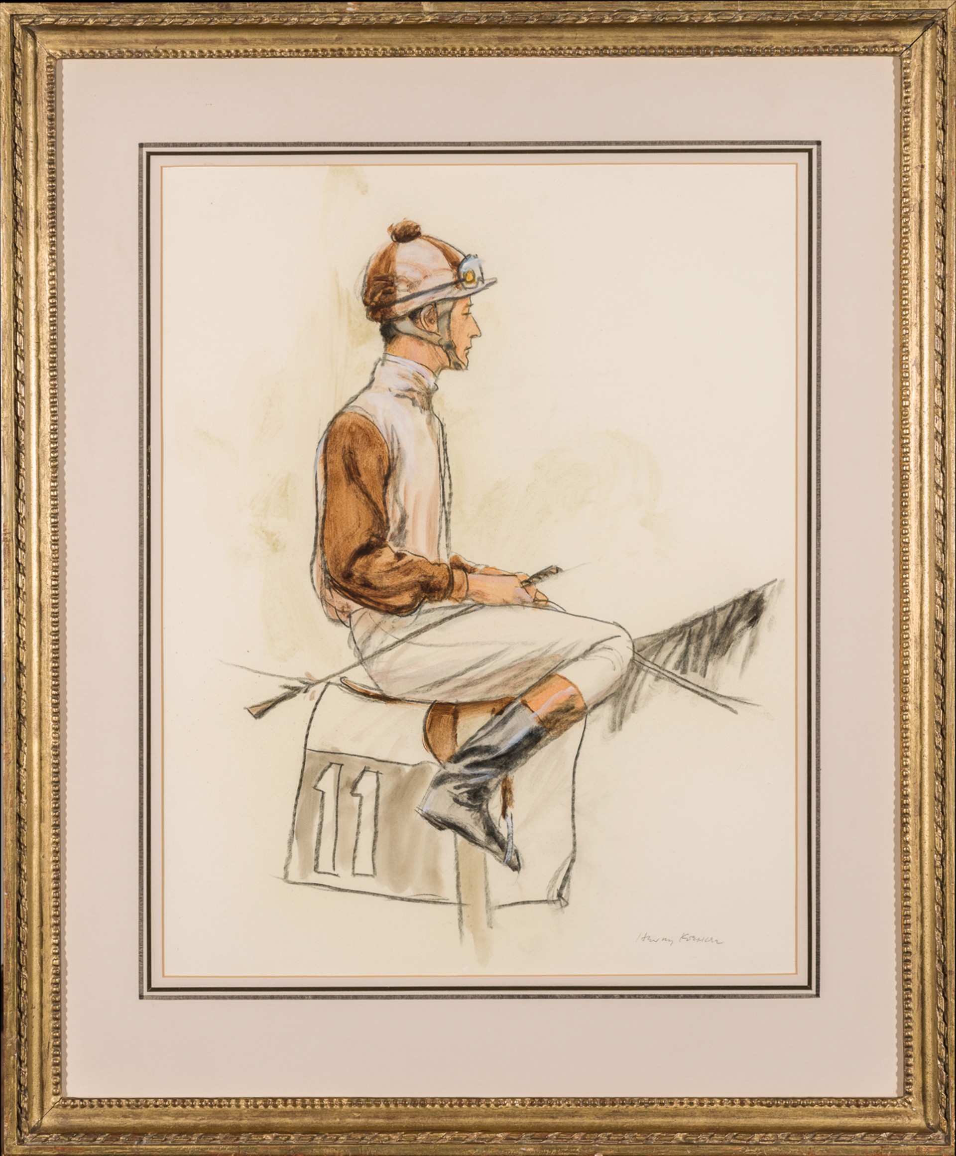BRAULIO BAEZA AT THE ARC, COLOURS OF J.W. GALBREATH (DARBY DAN) by Henry Koehler