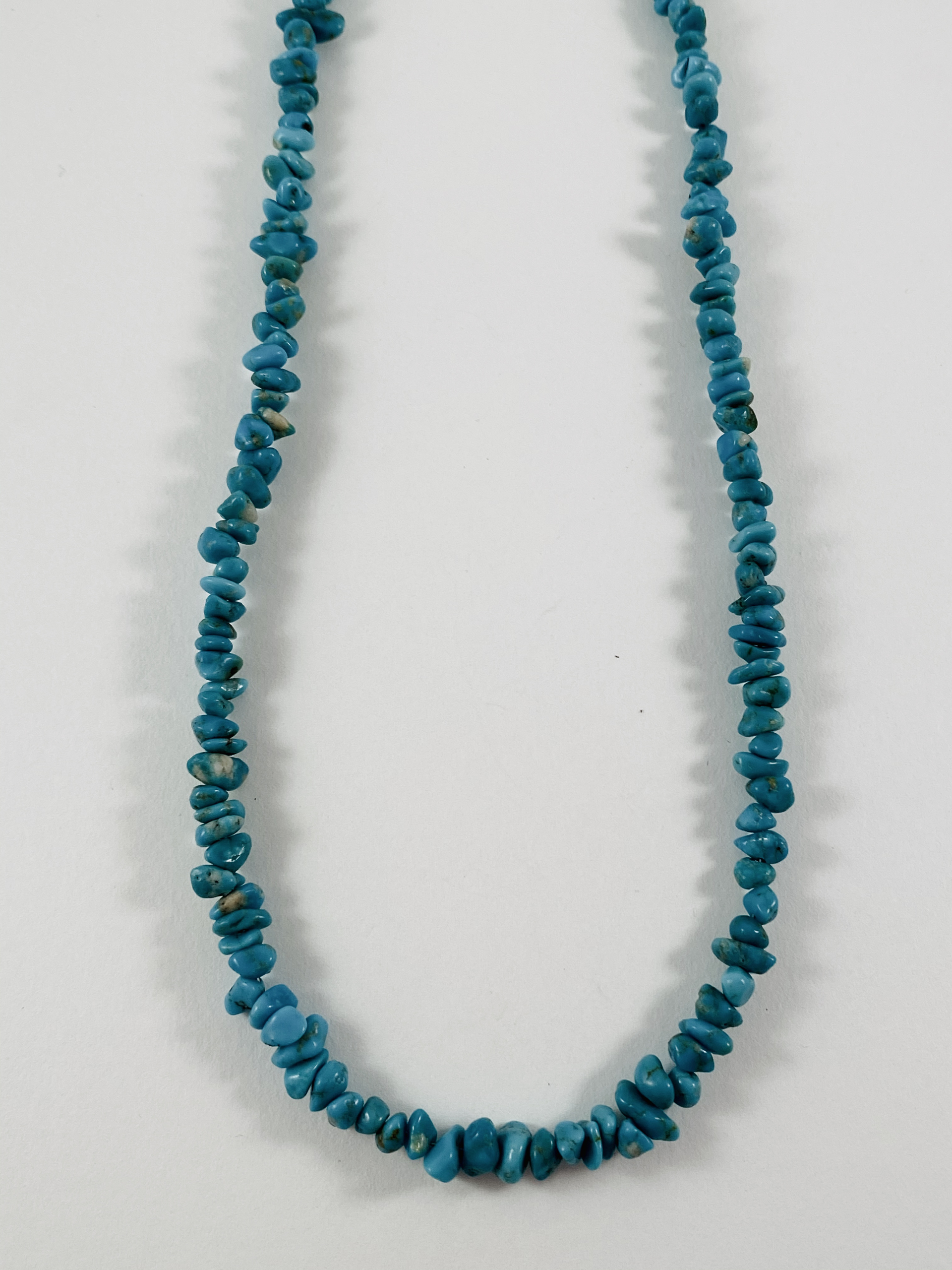Blue Turquoise  Chunk Strand Necklace by Nance Trueworthy