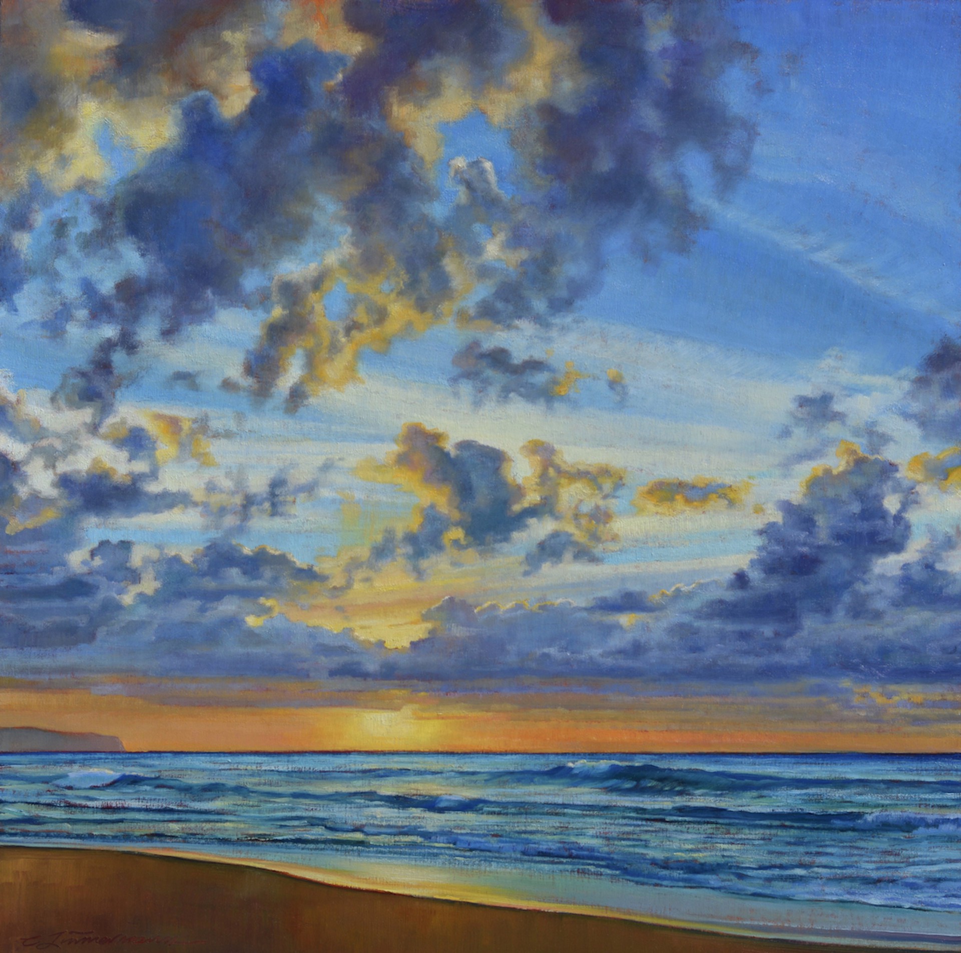Sunset Beach by Caroline Zimmermann