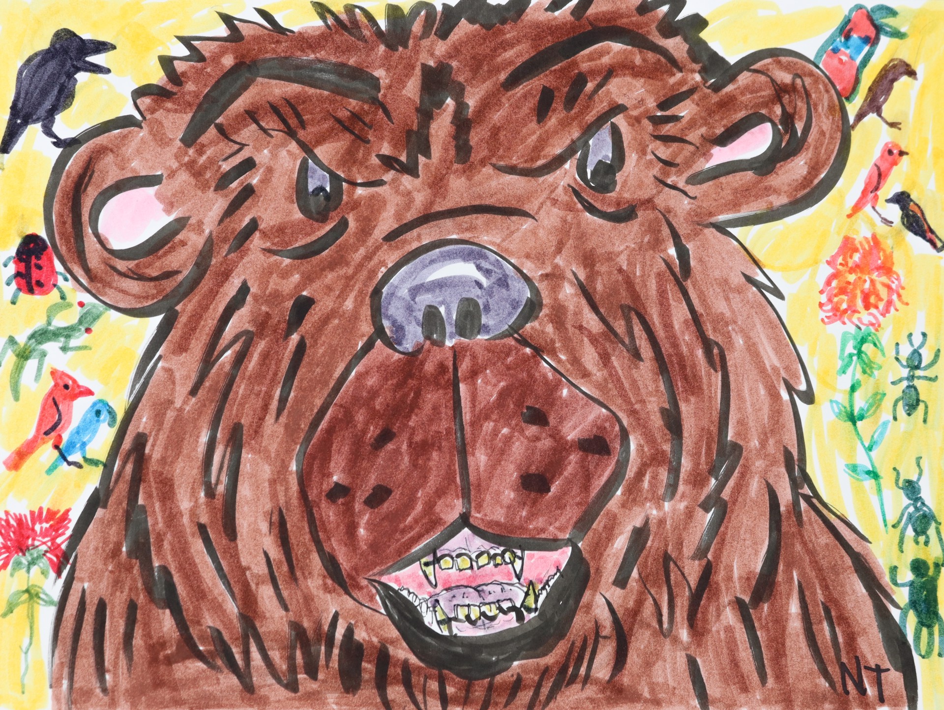 A Nice Grizzly Bear of Hopes and Dreams by Nonja Tiller