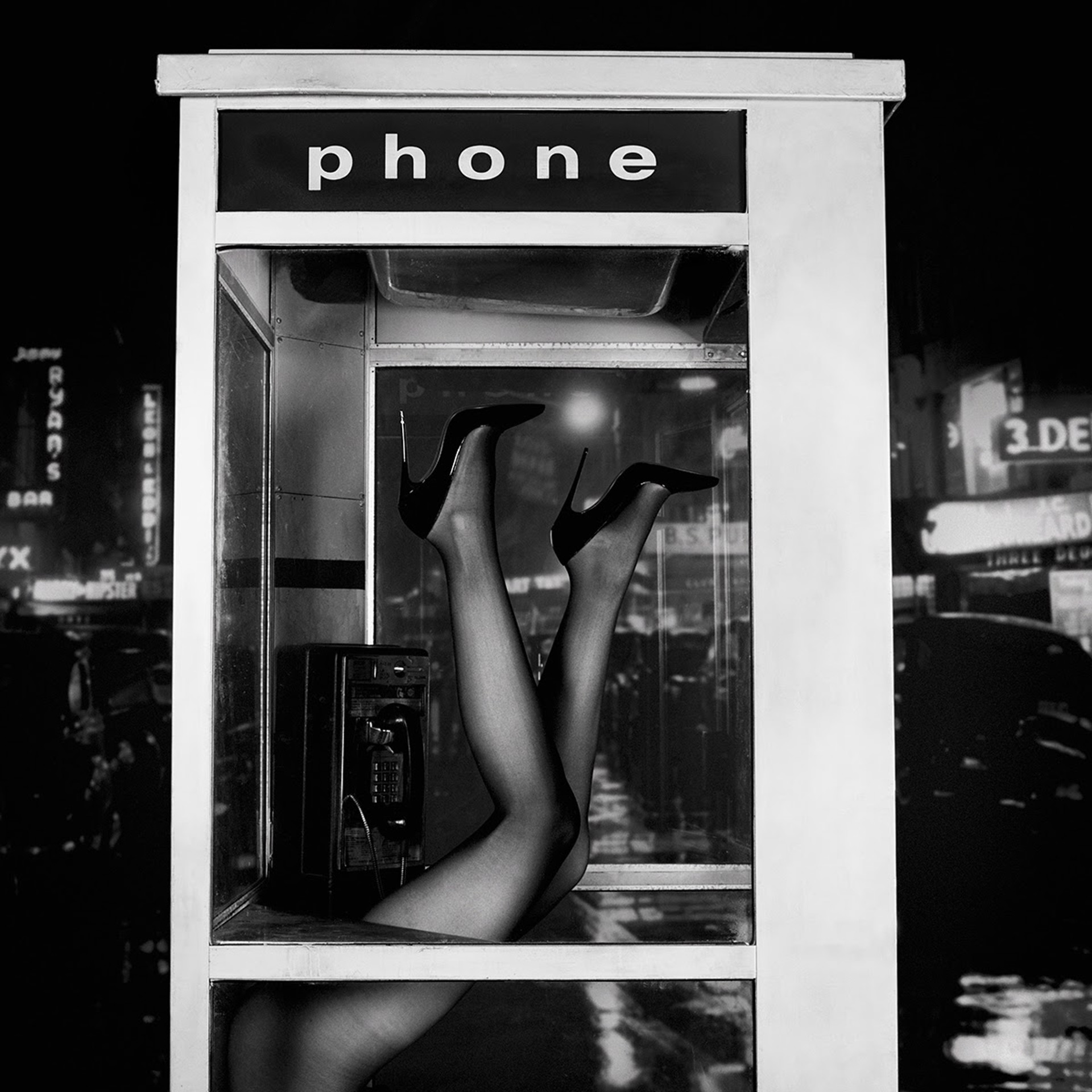 Phonebooth Legs by Tyler Shields
