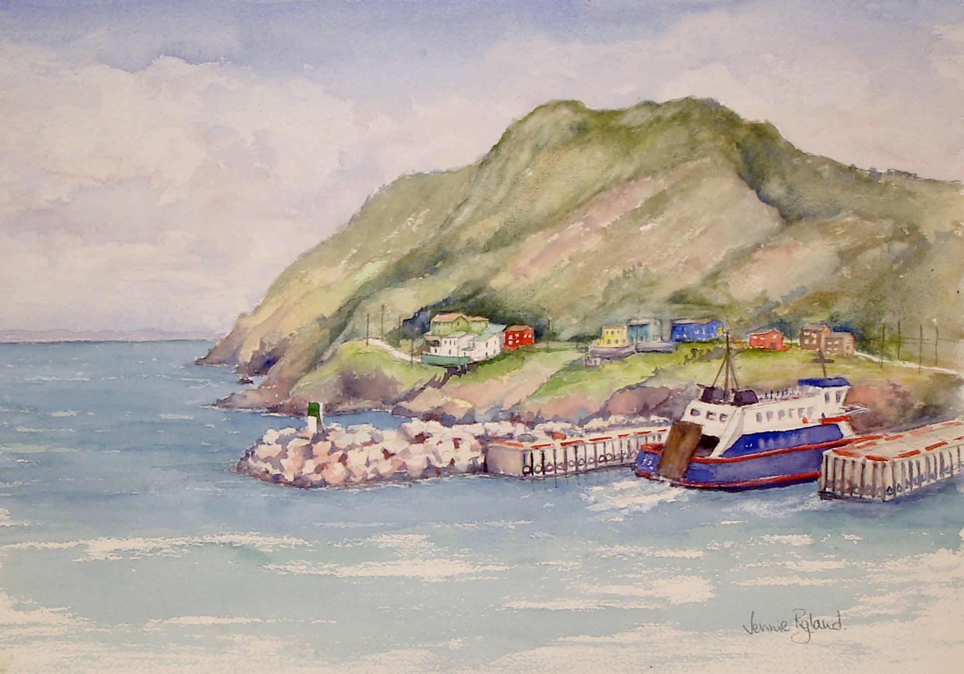 "All Aboard for Bell Island" Newfoundland by Jennie Ryland