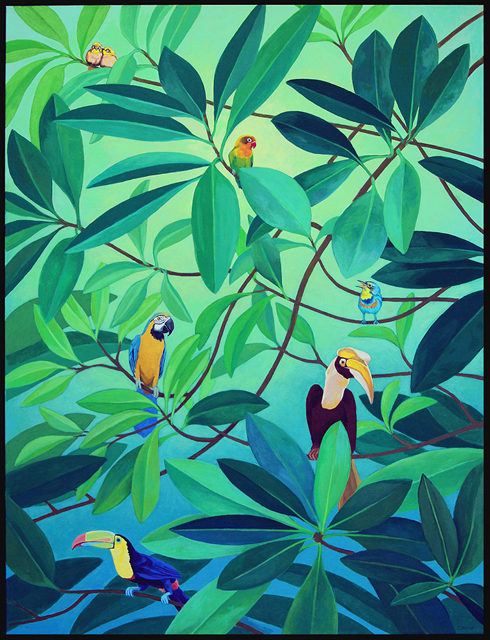 Tropical Garden #2 by Candace Knapp
