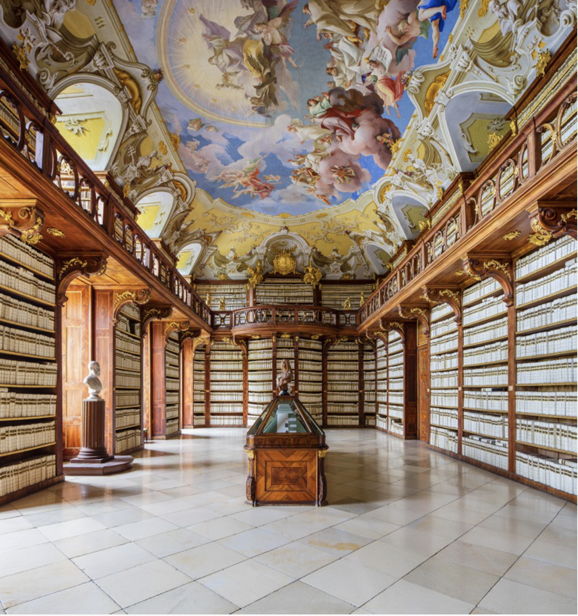 Seitenstetten Abbey Library, Austria by Reinhard Gorner