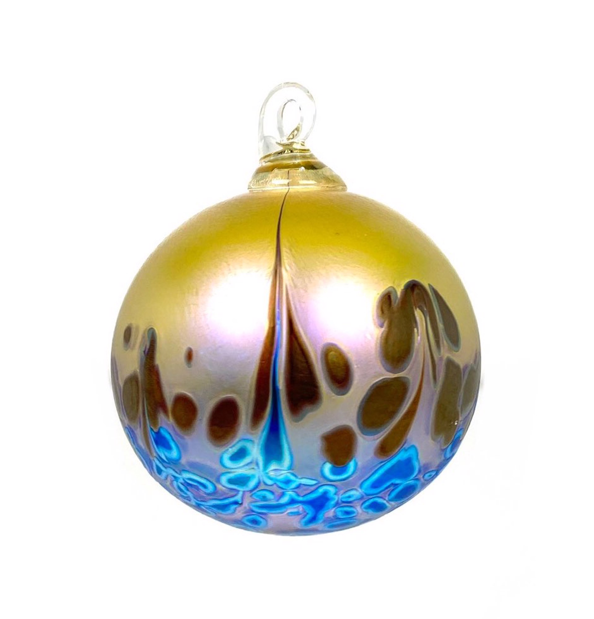 Artisan Carnival Ornament by Furnace Glass