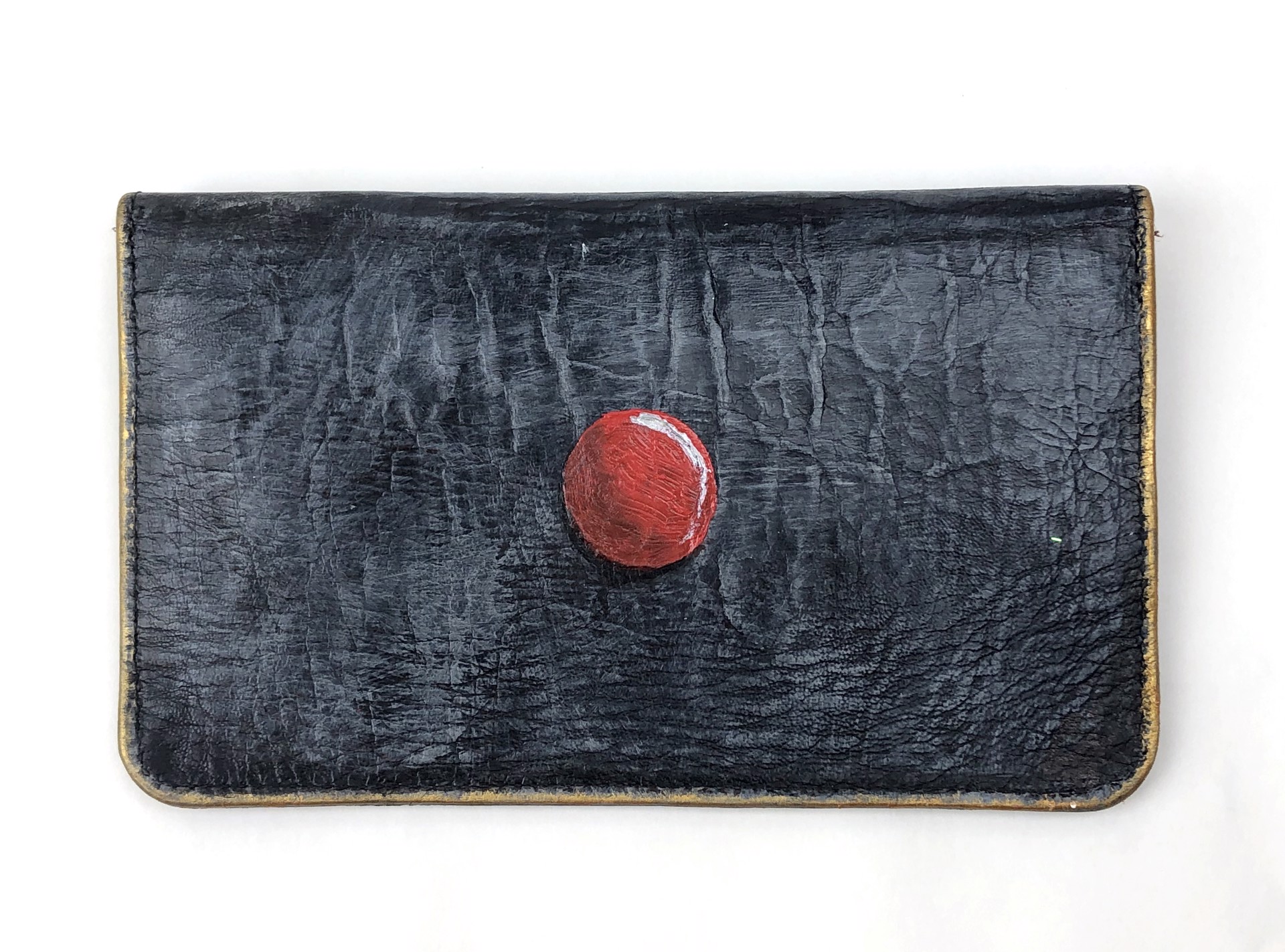 Untitled (Red Button Clutch) by CeeJ Maples