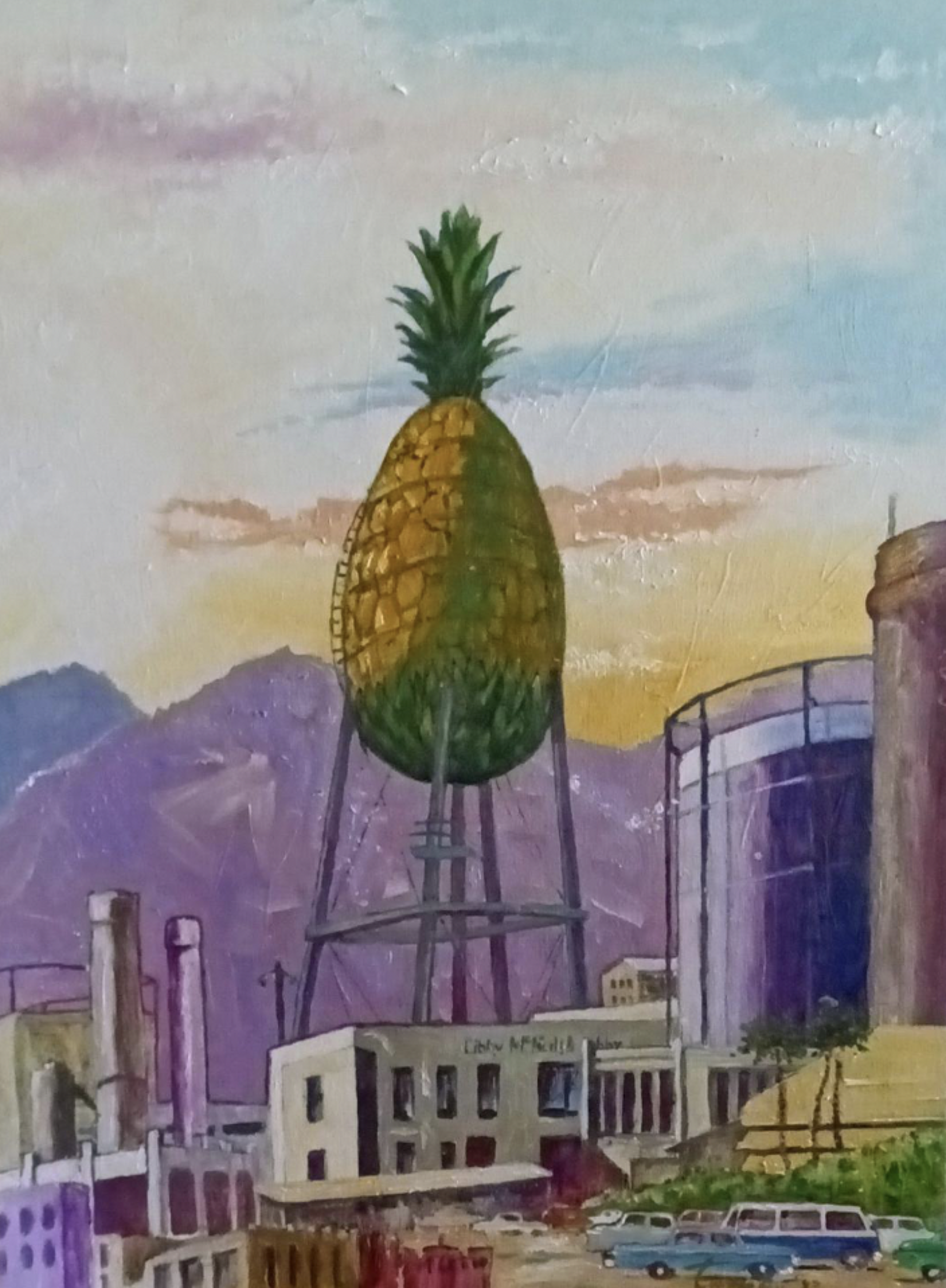 Dole Pineapple Water Tank by Hank Taufaasau