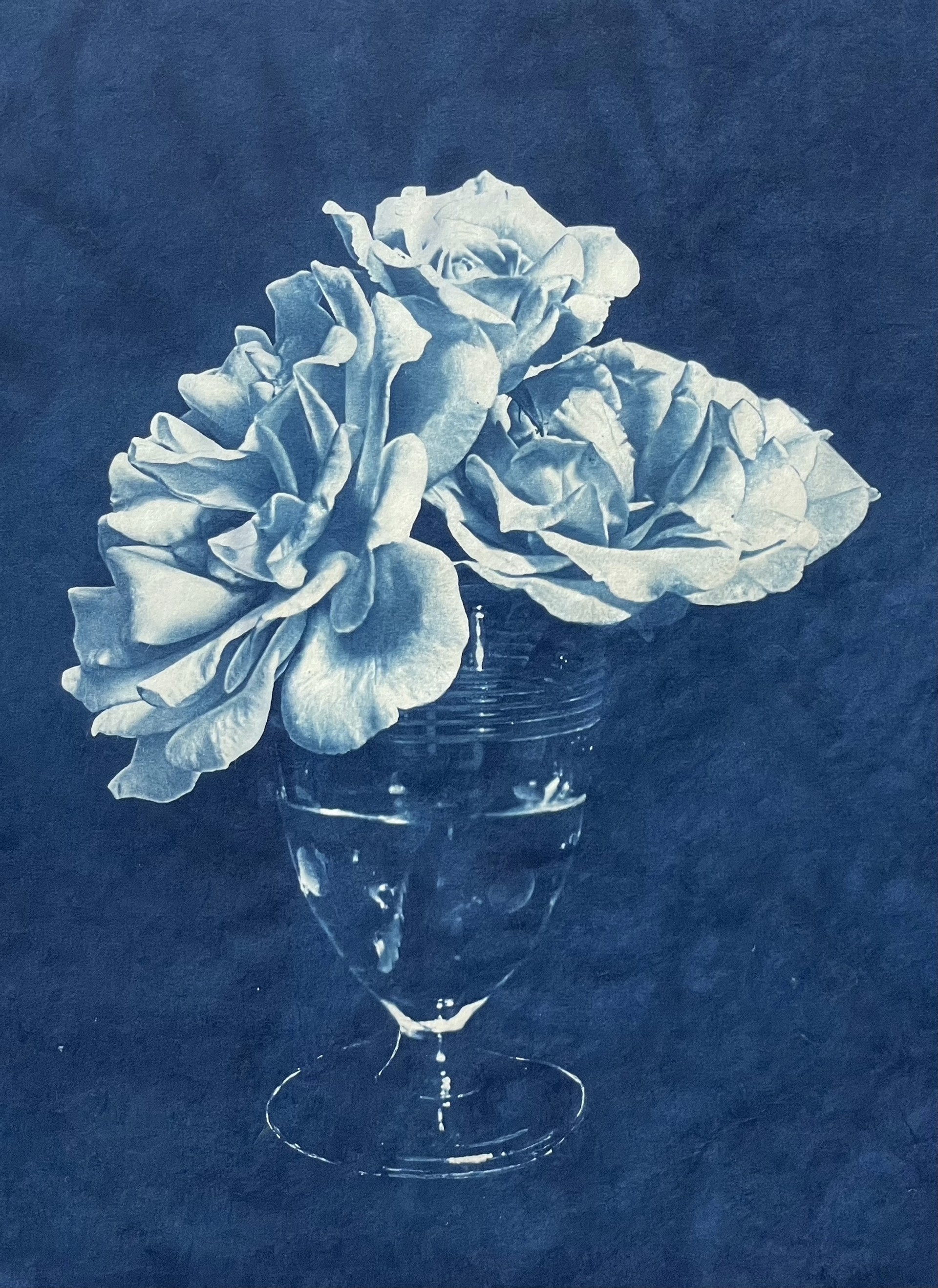 Art Deco Glass & Roses by Claudia Hollister