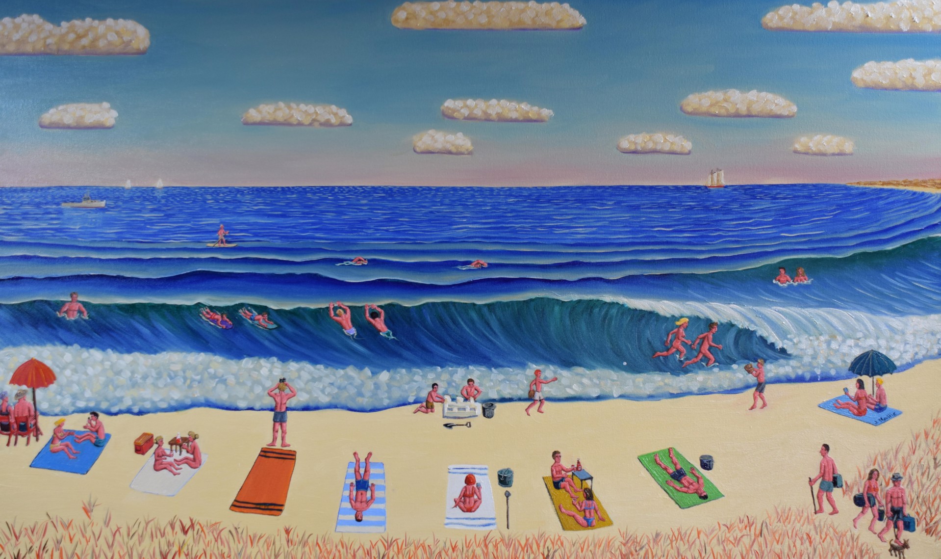 A Day at the Beach by John Neville