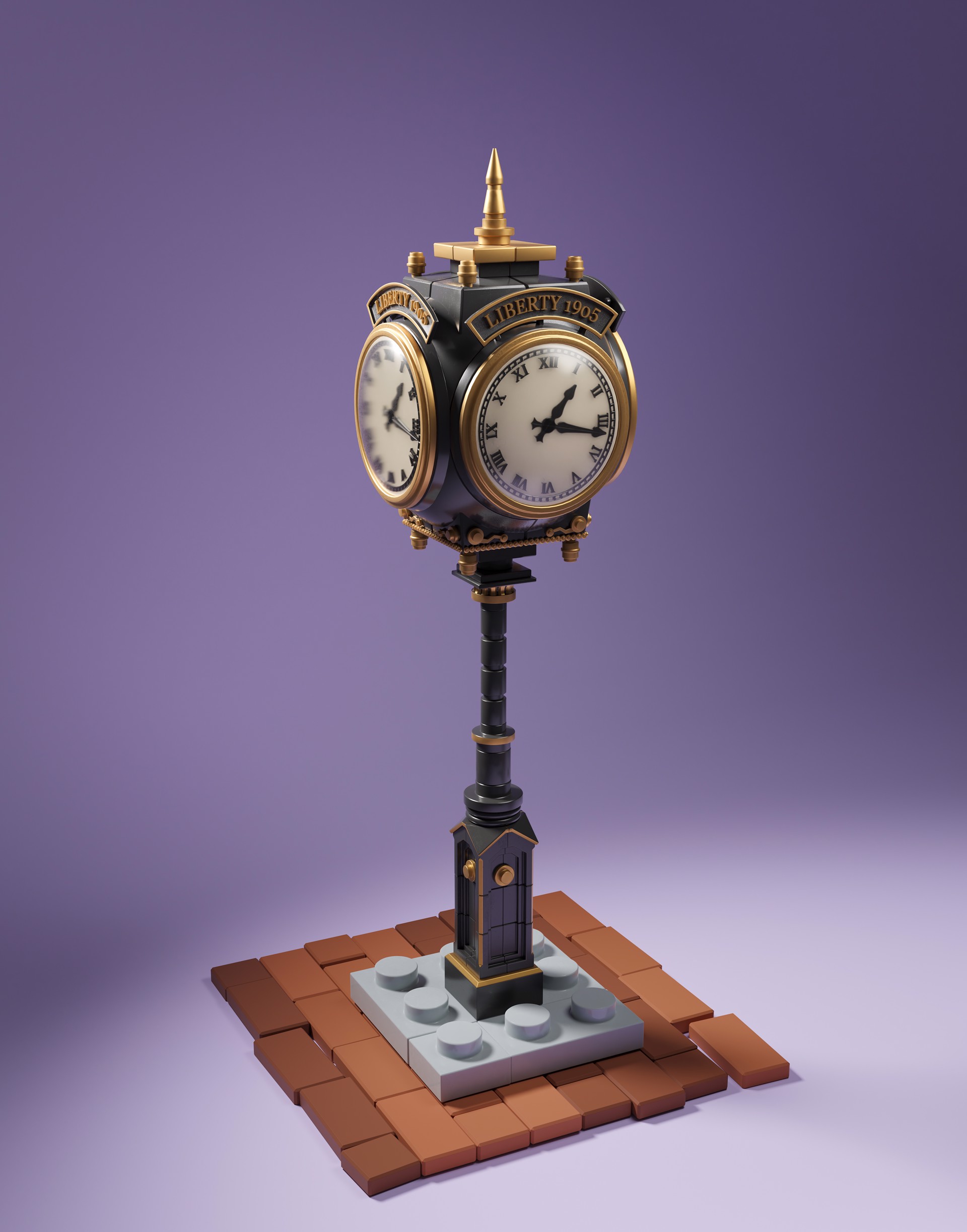 Downtown Clock by Eli Warren