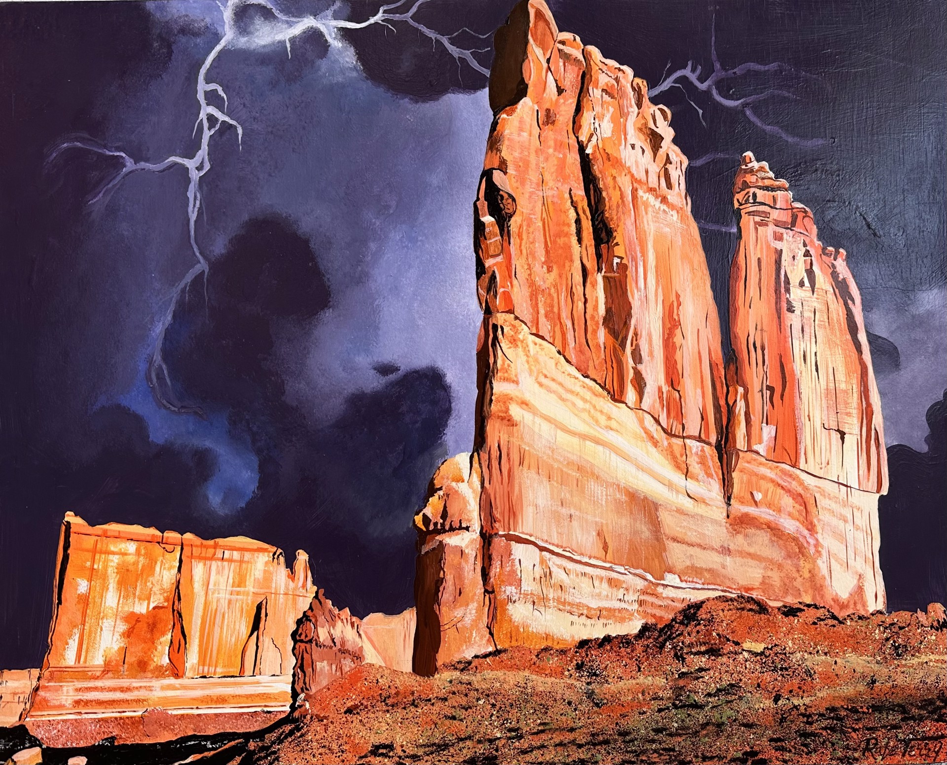 Courthouse Butte Waiting for the Rains by Rafe Terry