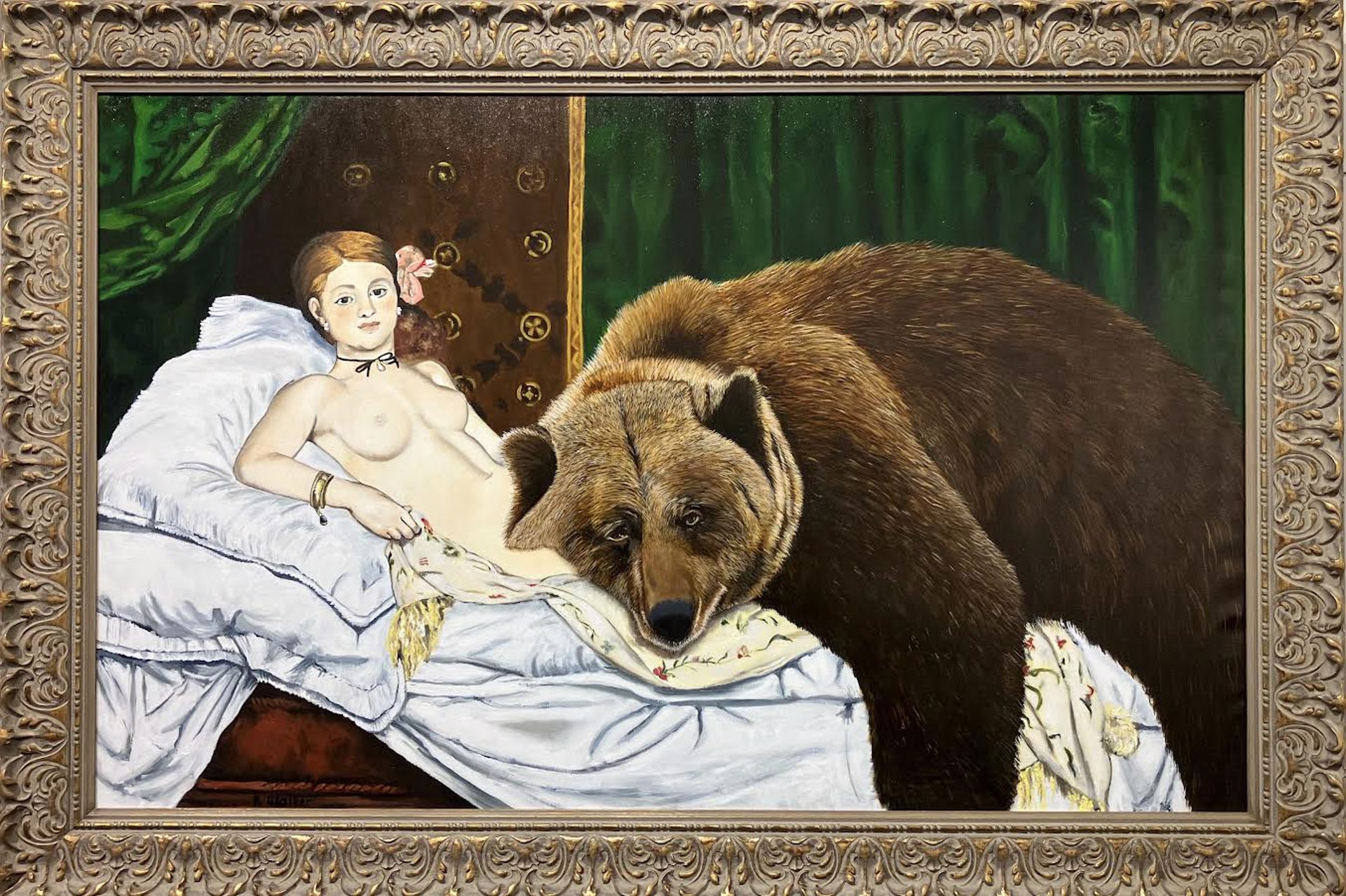 Olympia and Bear by PHILIPPE WALKER