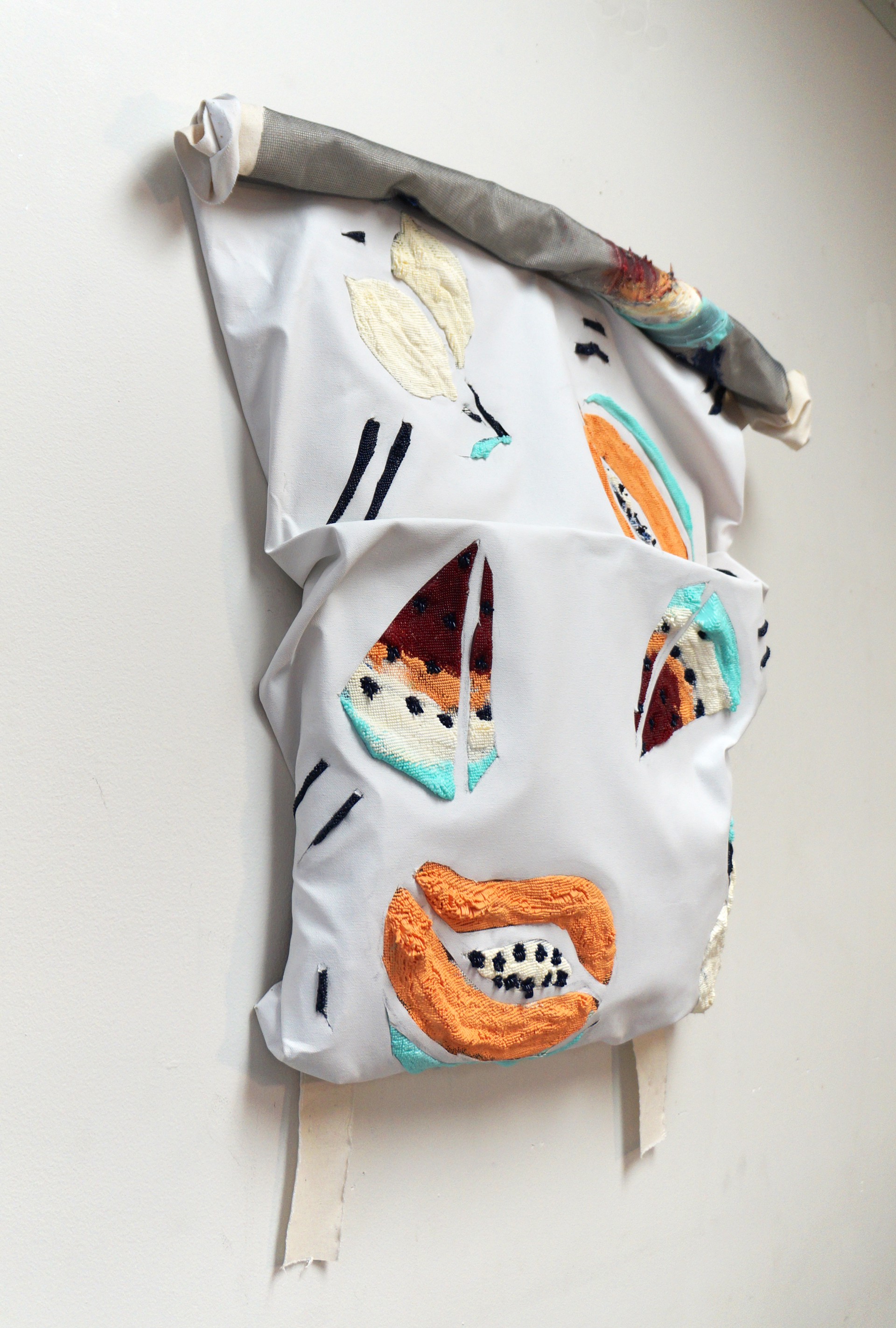 Rolled Papaya Bag by Eleanor Aldrich