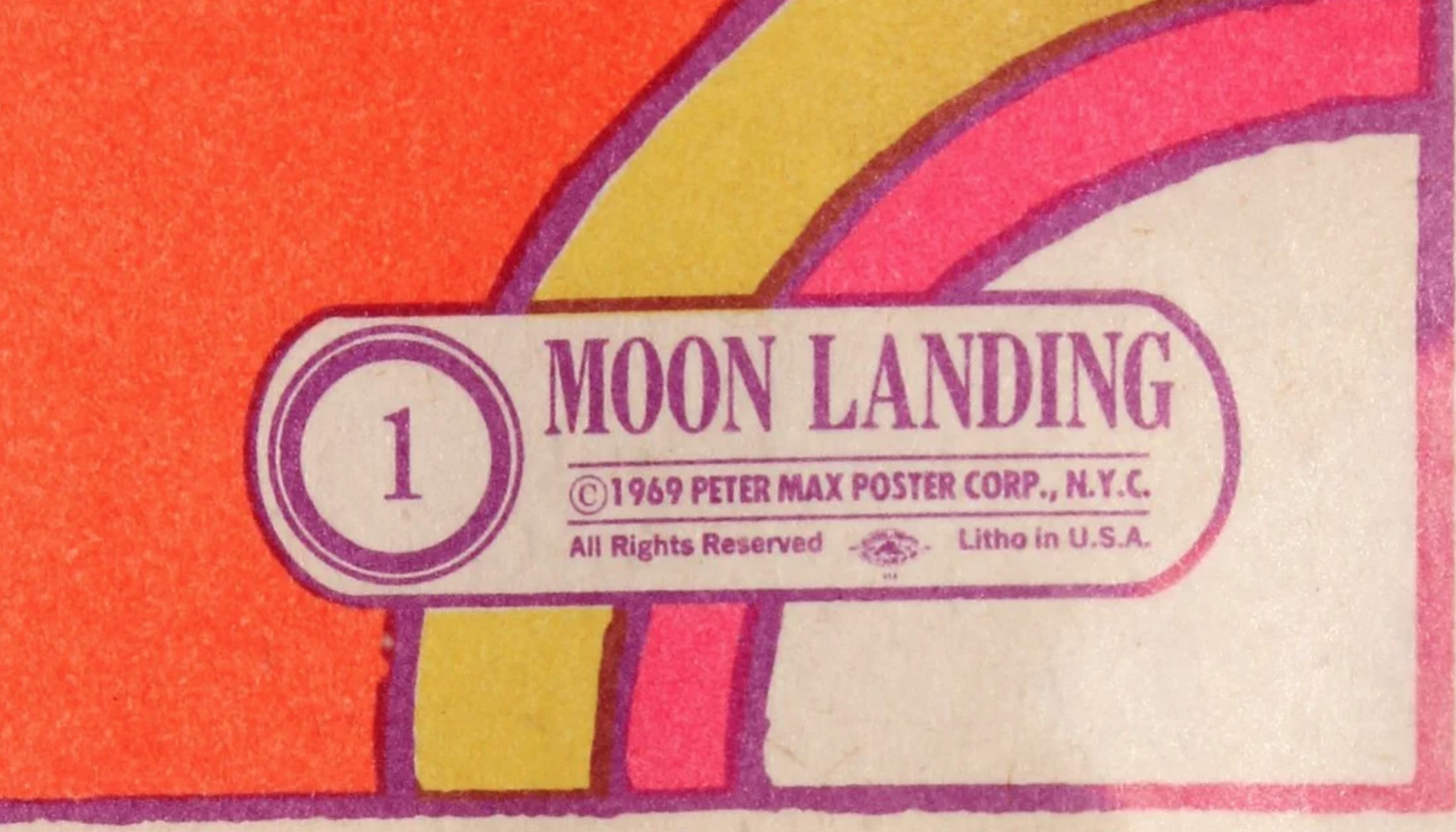 Man Must Moon by Peter Max